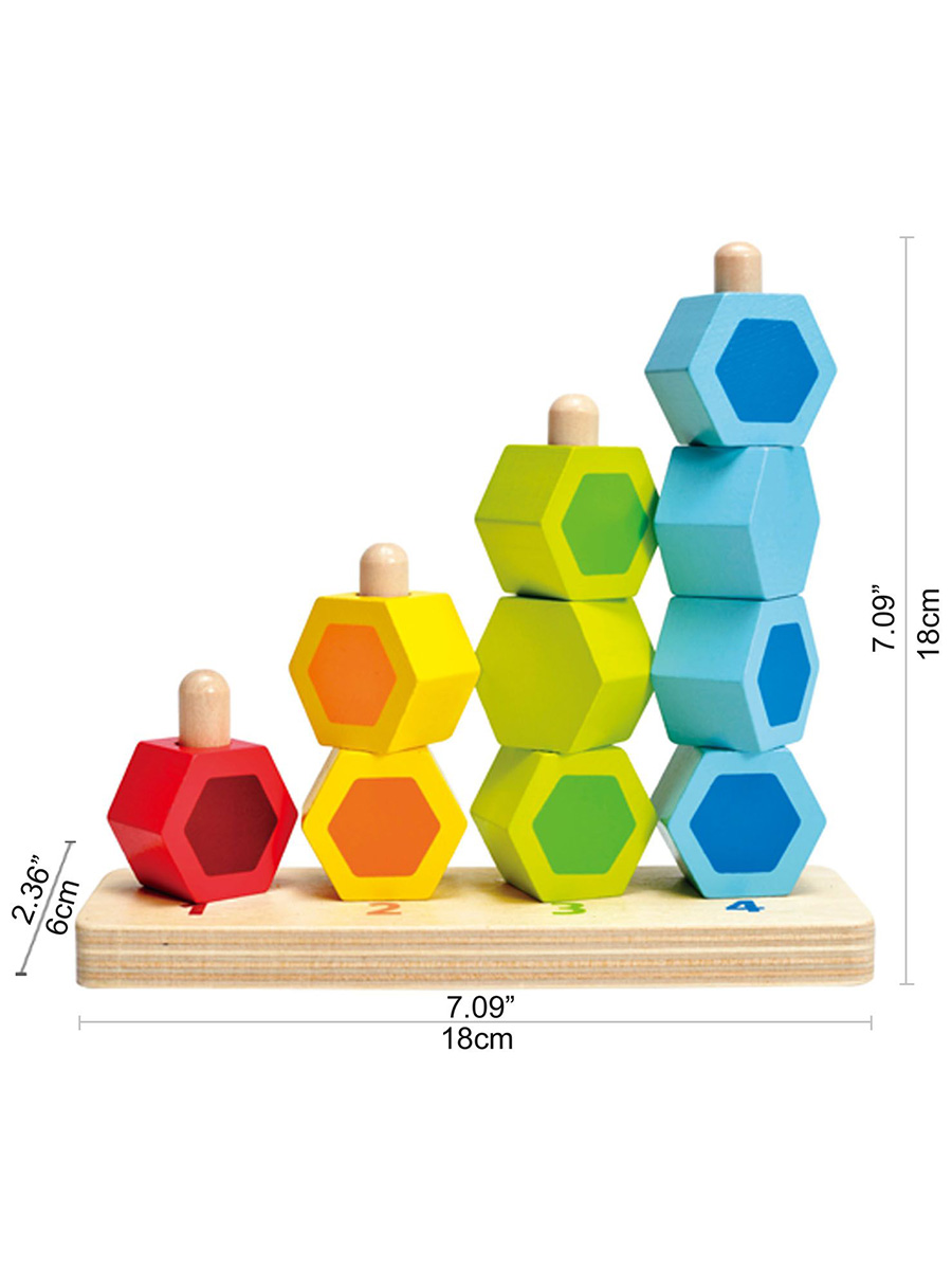 Игрушка Hape сортер Цветные соты - фото 4