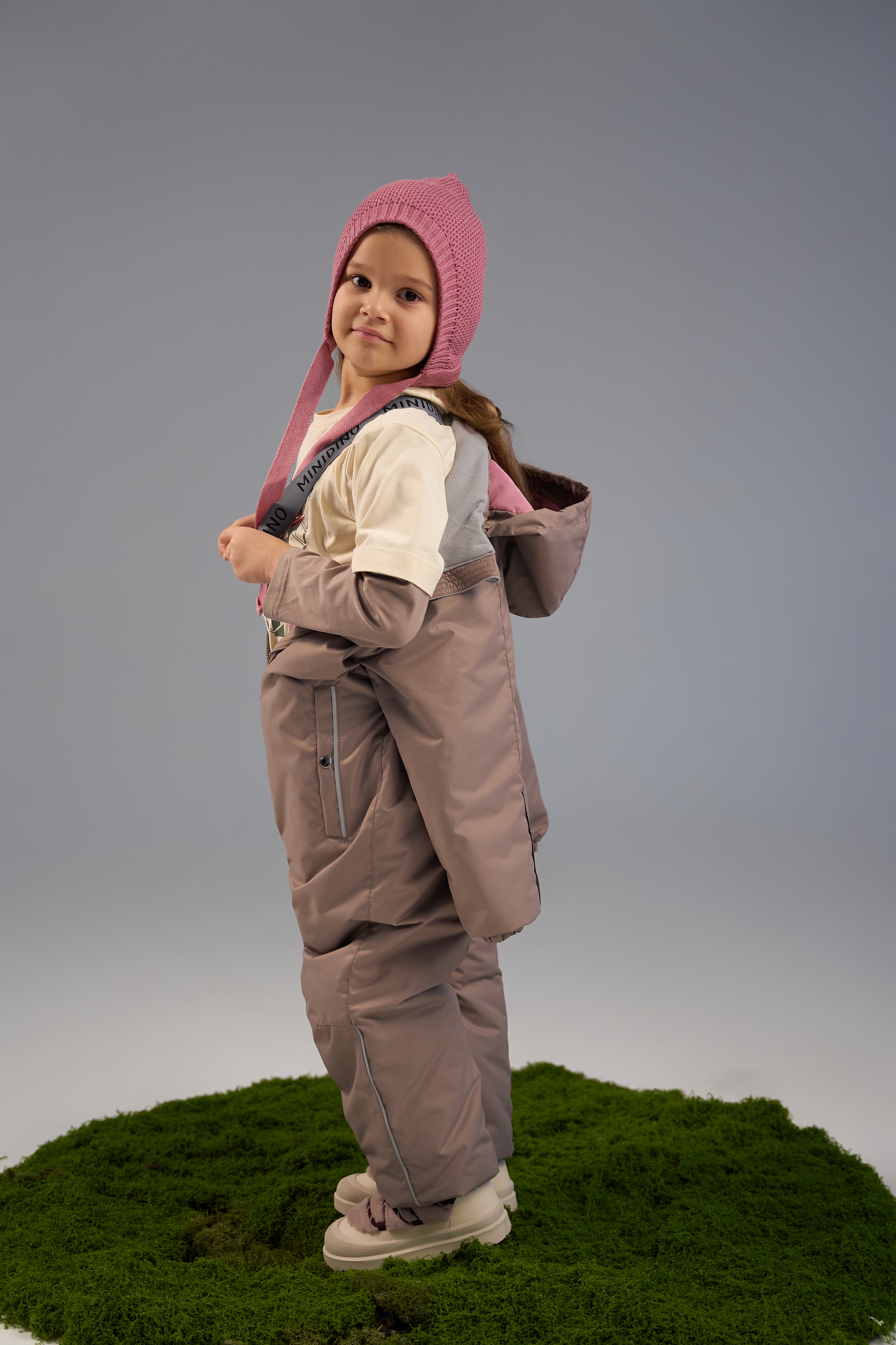 Комбинезон MINIDINO G-VO-Kmb-103/0Комбинезон демисезонный Minimal мокко детский - фото 6