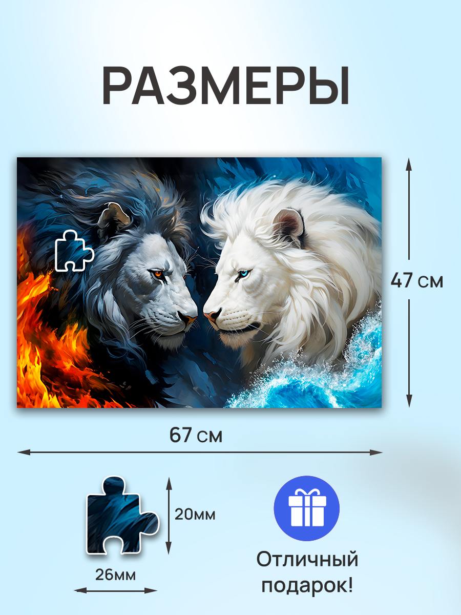 Пазл Рыжий кот классический - фото 3