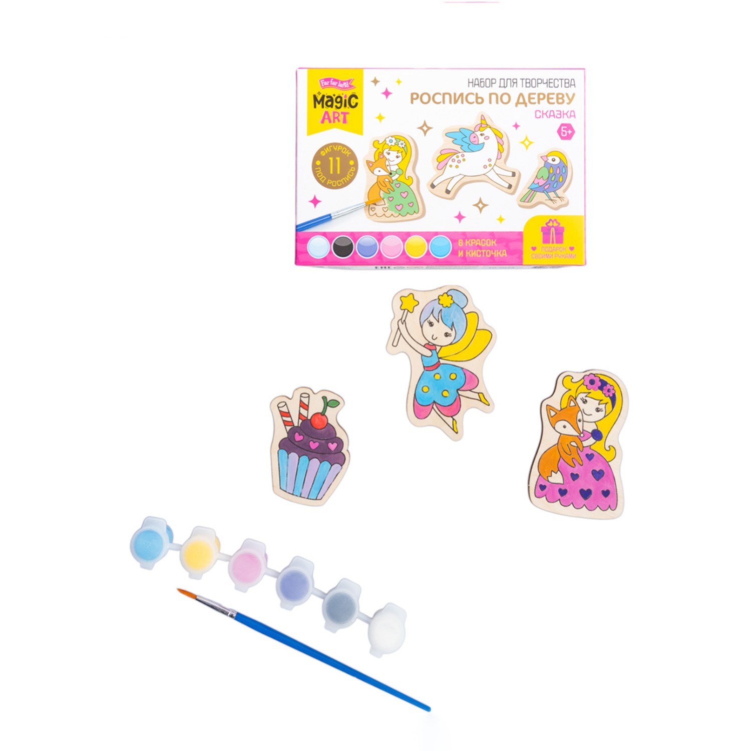 Набор для творчества Десятое королевство Заготовка Сказка роспись красками - фото 3