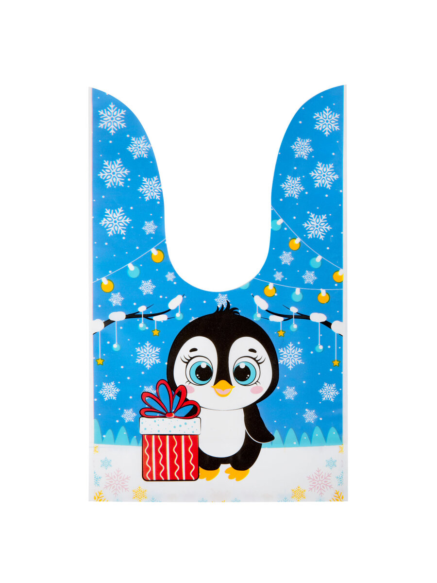 Пакет подарочный новогодний Золотая сказка пакетики для подарков и сладостей с зажимами набор 35 штук - фото 8