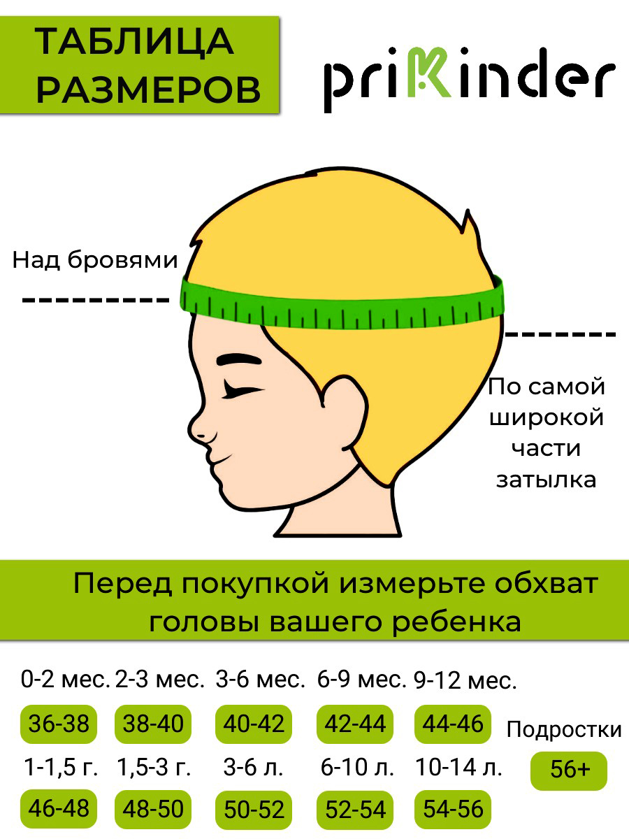 Шапка ПриКиндер M3-1926 Цвет: Синий/джинс/белый - фото 11