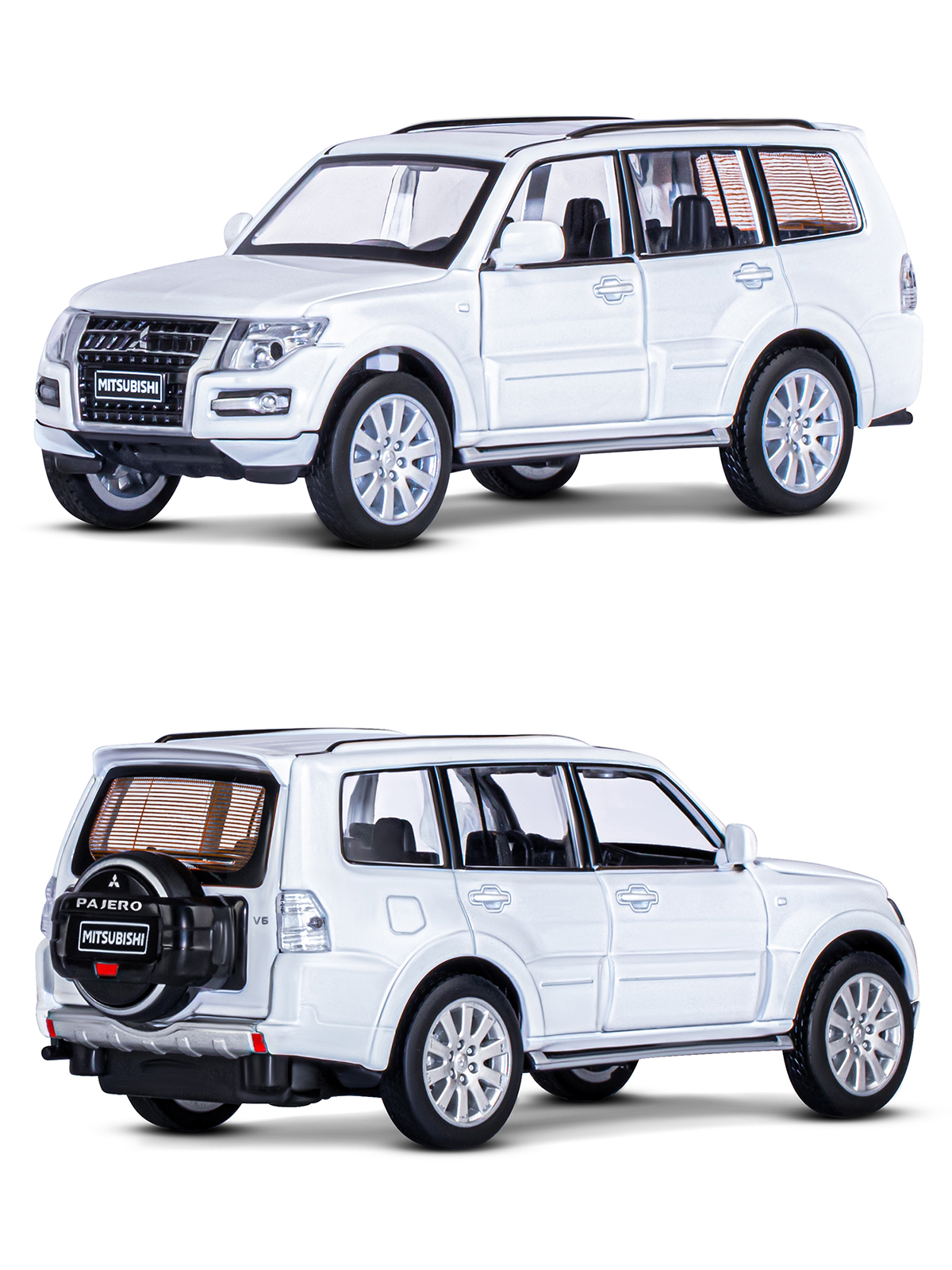 Внедорожник АВТОпанорама Mitsubishi Pajero 4WD Turbo 1:33 JB1251432 - фото 11