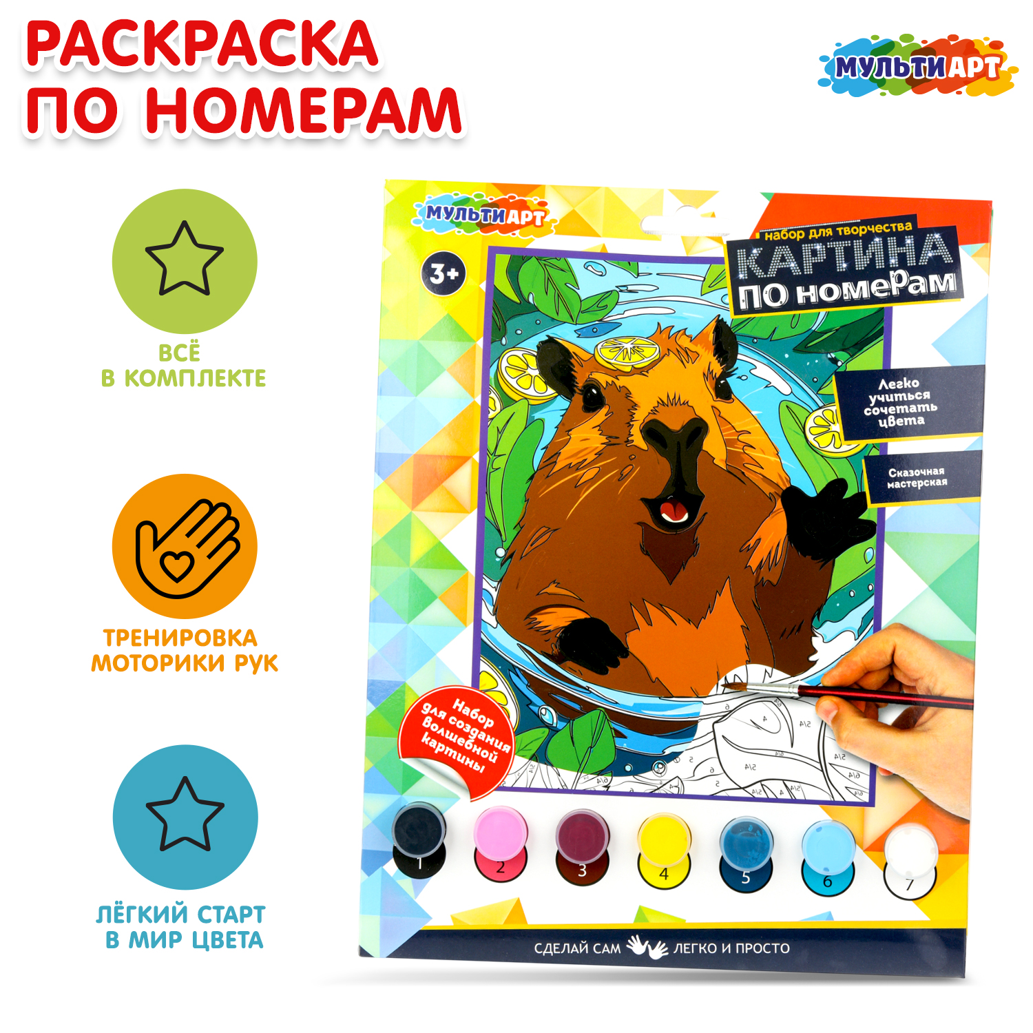 Картина по номерам Multiart Капибара - фото 5