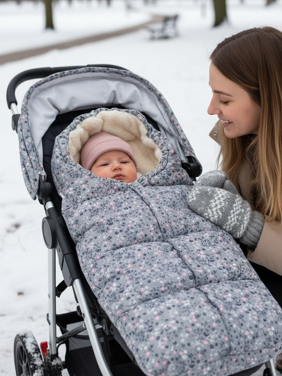 Конверт в коляску Bunnyphant серый - фото 2