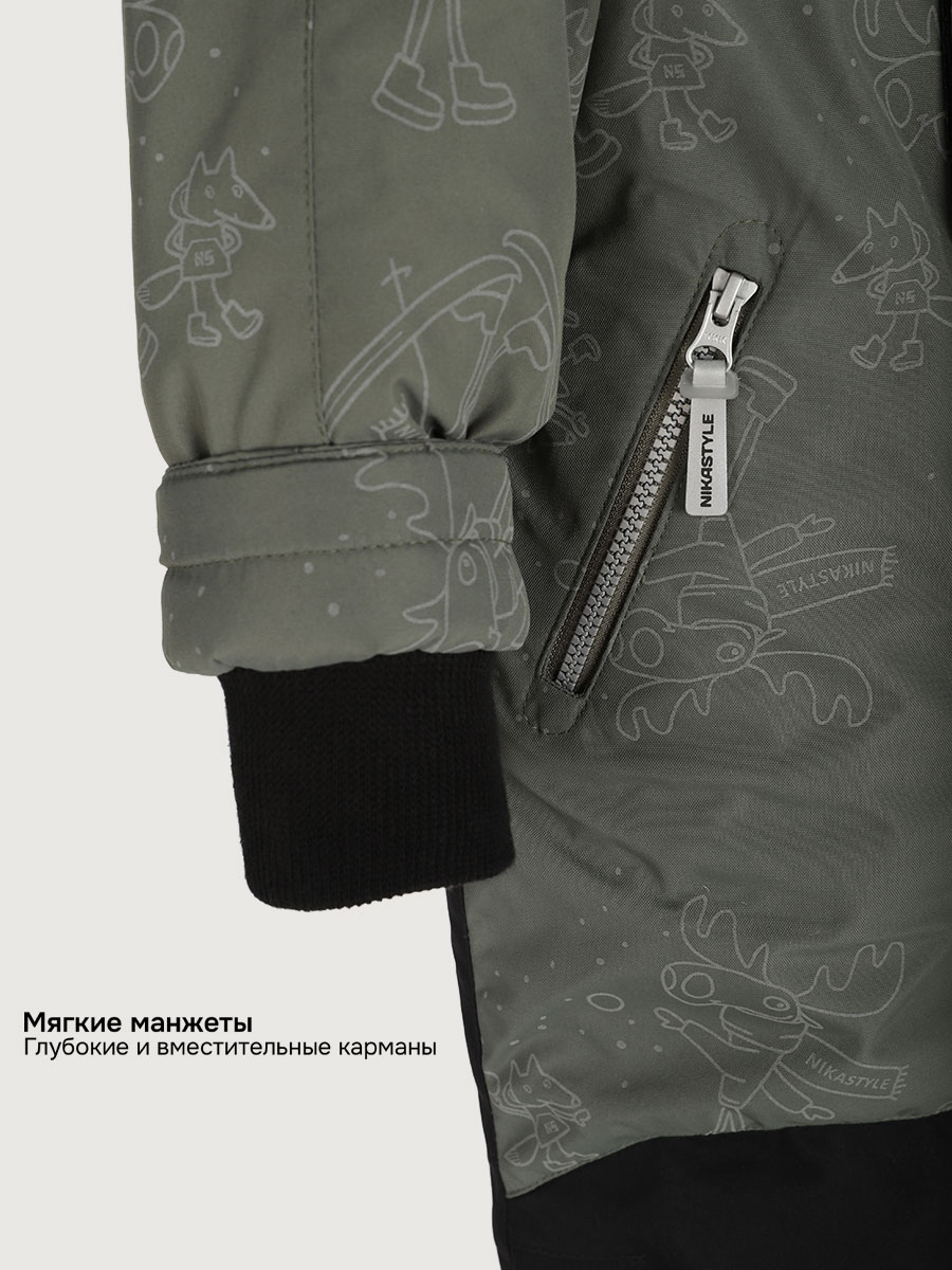 Комбинезон NIKASTYLE 8з0525 хаки/черный - фото 8