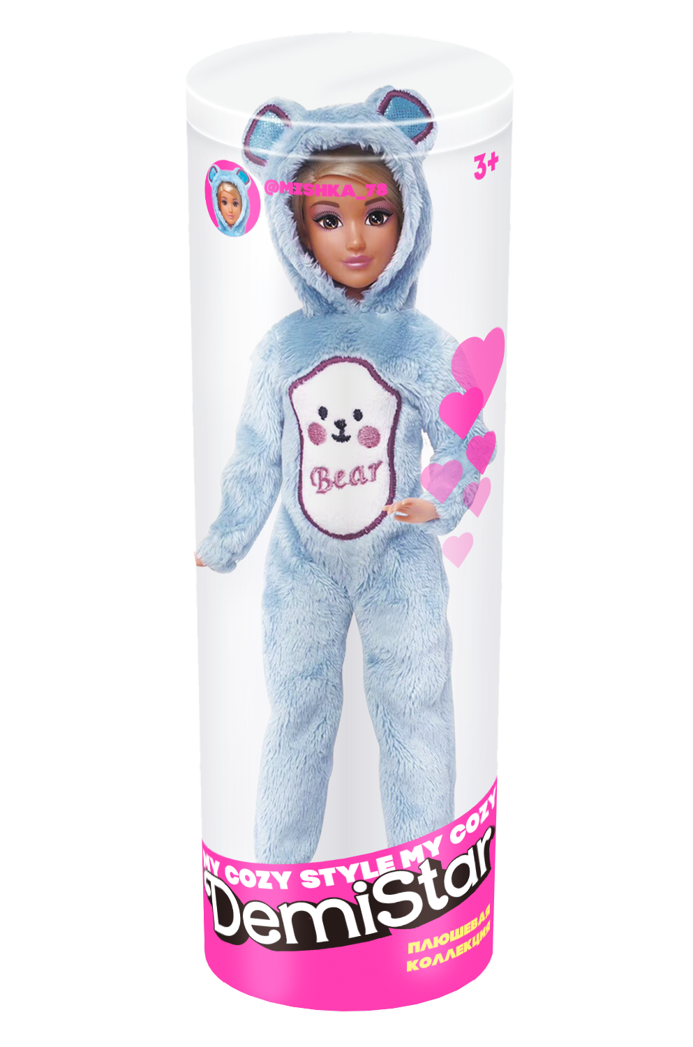 Кукла модельная Demi Star Мишка 616662A - фото 2
