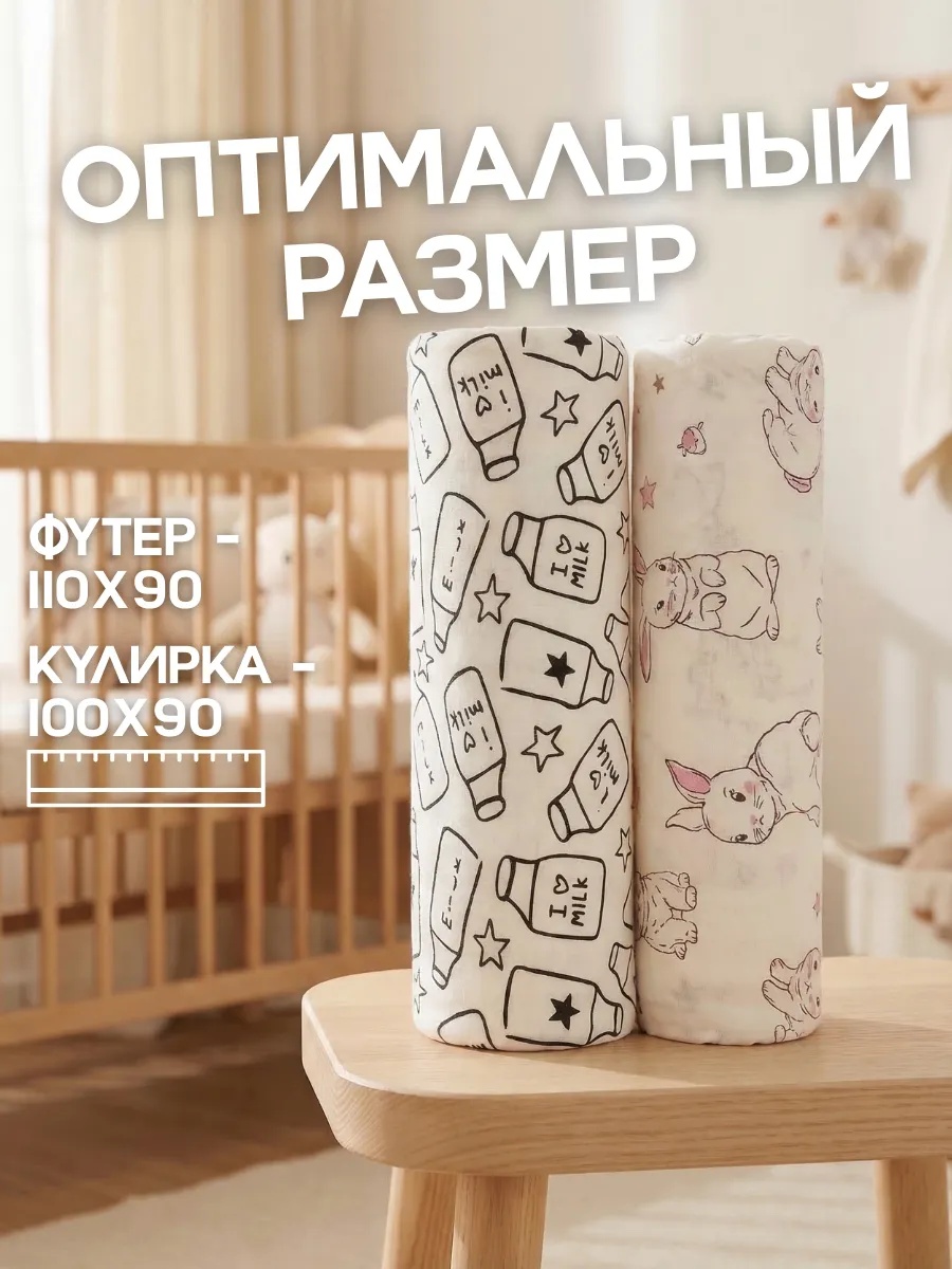 Пелёнка Bestroni 90х100 см 5 шт. - фото 10