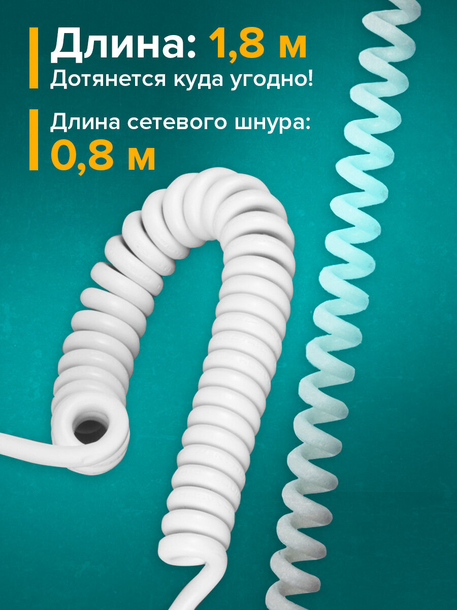 Фен Sonnen настенный для сушки и укладки волос 1600 Вт мощный 2 скорости холодный воздух - фото 2