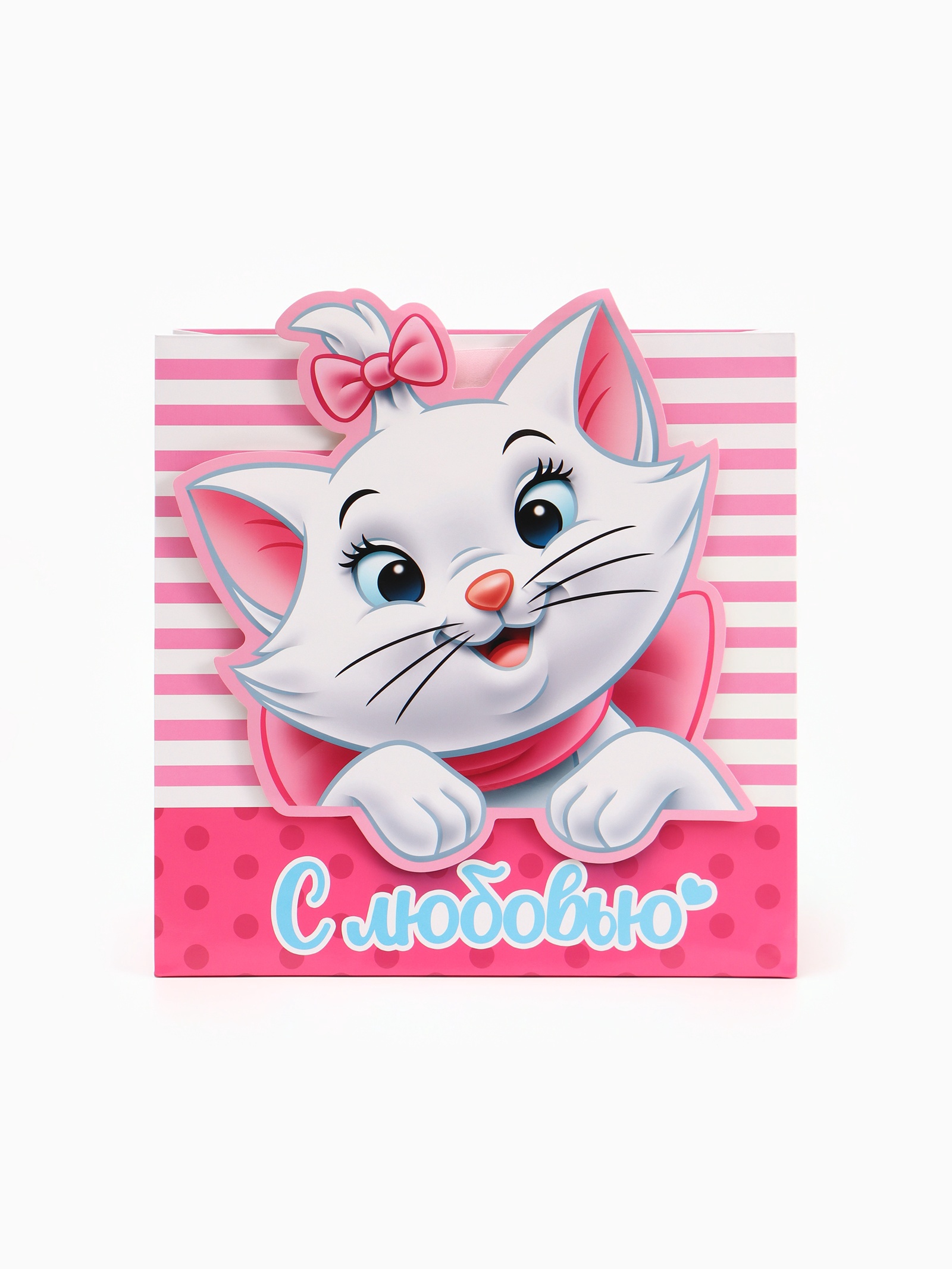 Пакет подарочный Disney Кошечка 30 × 30 × 15 см - фото 3