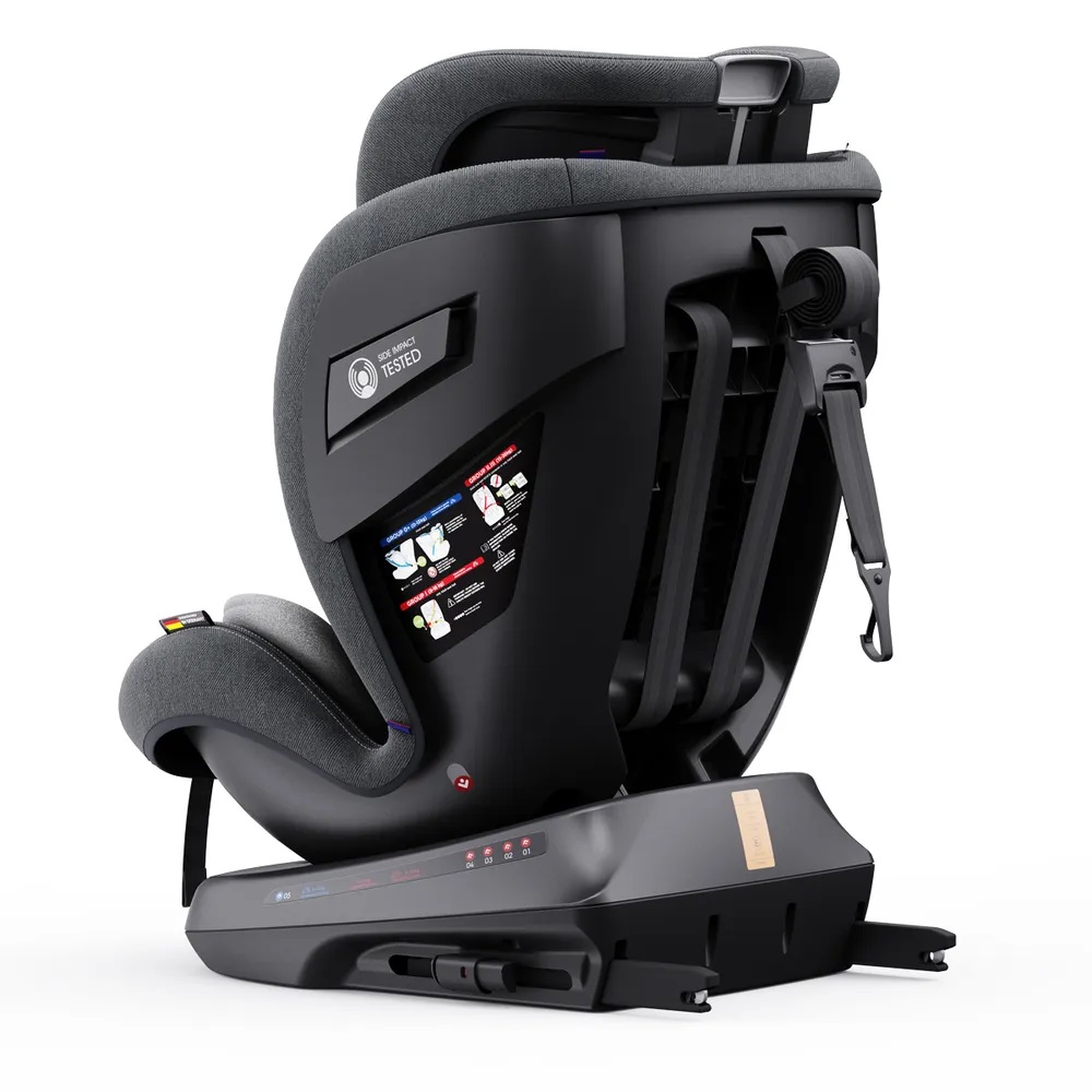 Автокресло KLEE Rapid 360 Fix Isofix 0+/1/2/3 (0-36 кг) серый - фото 6