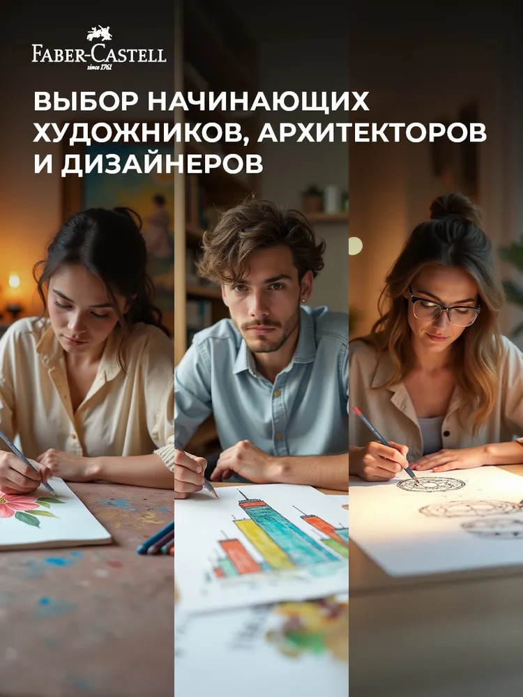 Карандаши цветные Faber Castell 24 шт. - фото 10