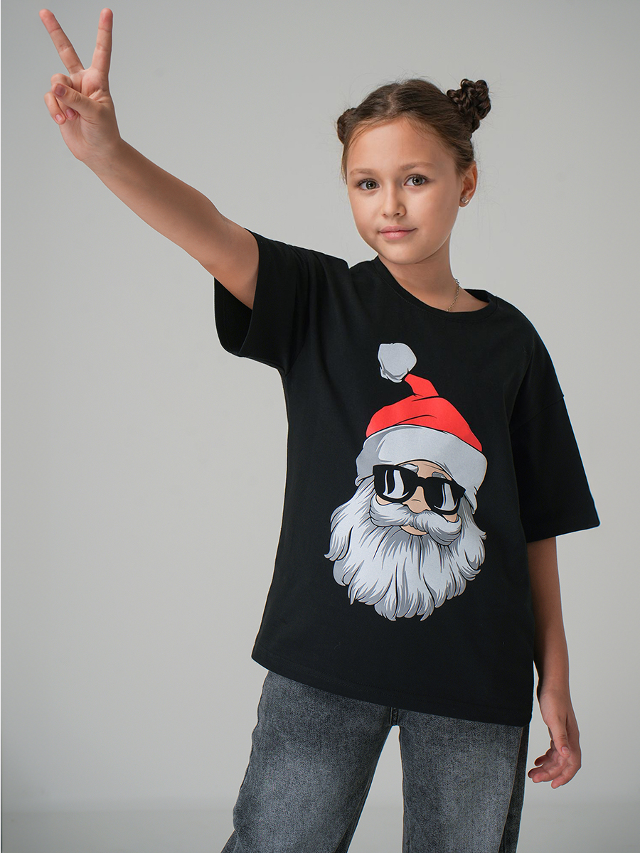 Футболка HappyFox HF0178SPPсанта.черный - фото 6