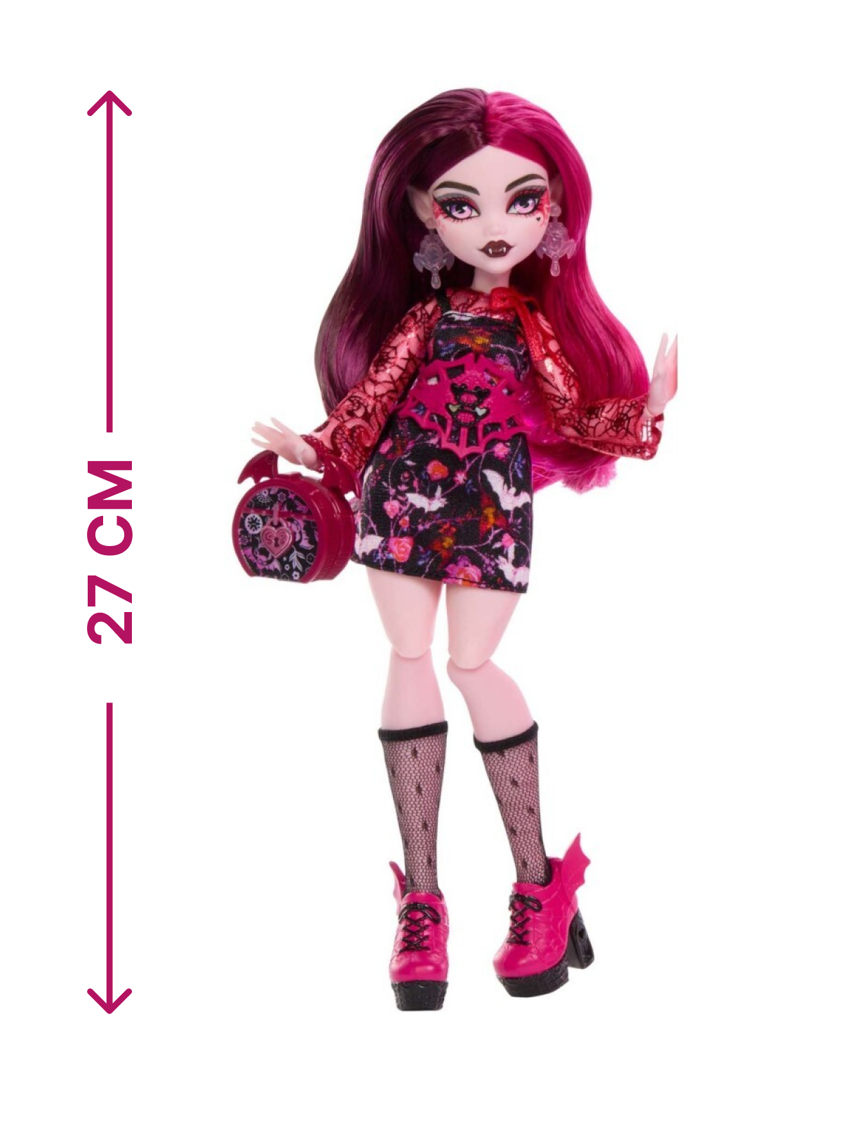 Кукла модельная Monster High Skulltimate Secrets Draculaura HYT72 Монстр Хай HYT72 Draculaura - фото 7