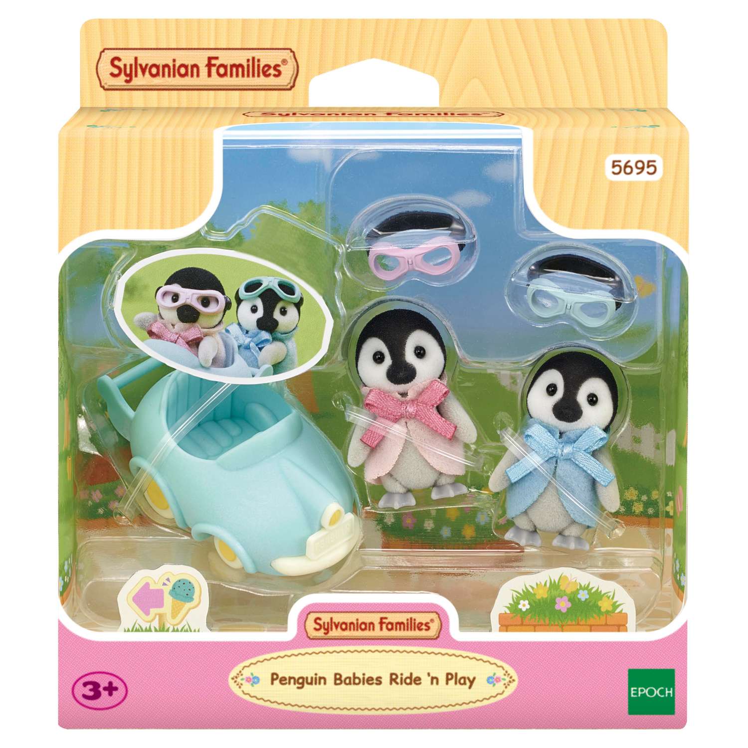 Игровой набор Sylvanian Families Пингвинята в машинке - фото 5