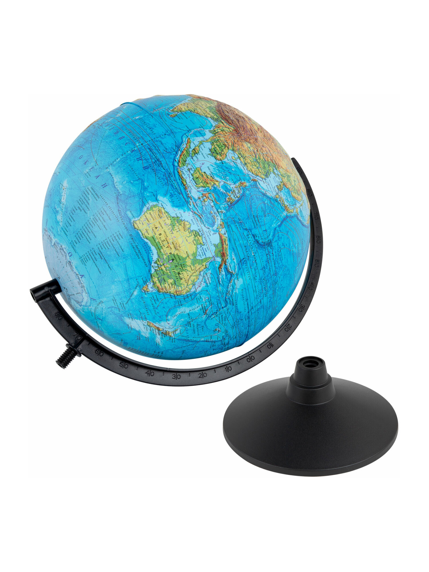 Глобус Globen физический детский для школы рельефный диаметр 32 см - фото 10