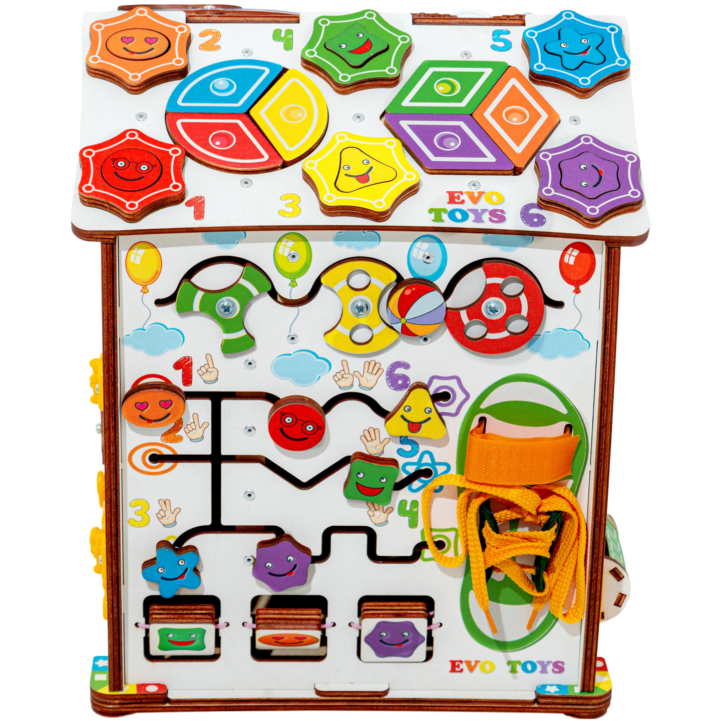 Игрушка Evotoys бизиборд Смайлики - фото 21