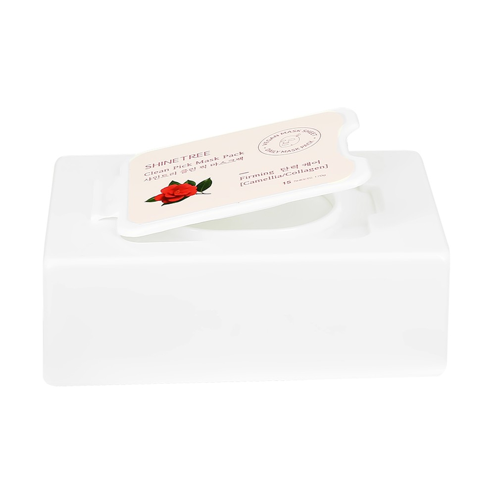 Маска тканевая SHINETREE Камелия и коллаген 15 шт. - фото 5