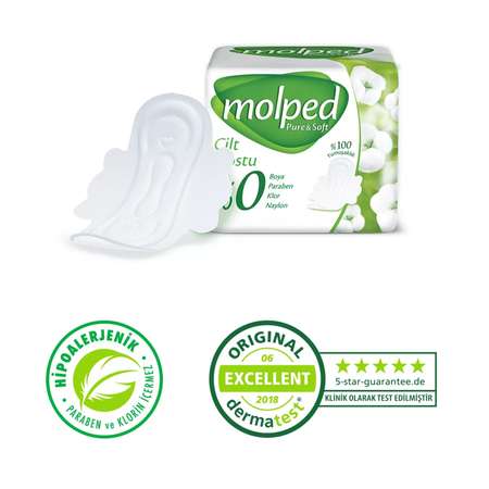 Антибактериальные прокладки Molped Pure and Soft Long 7 шт