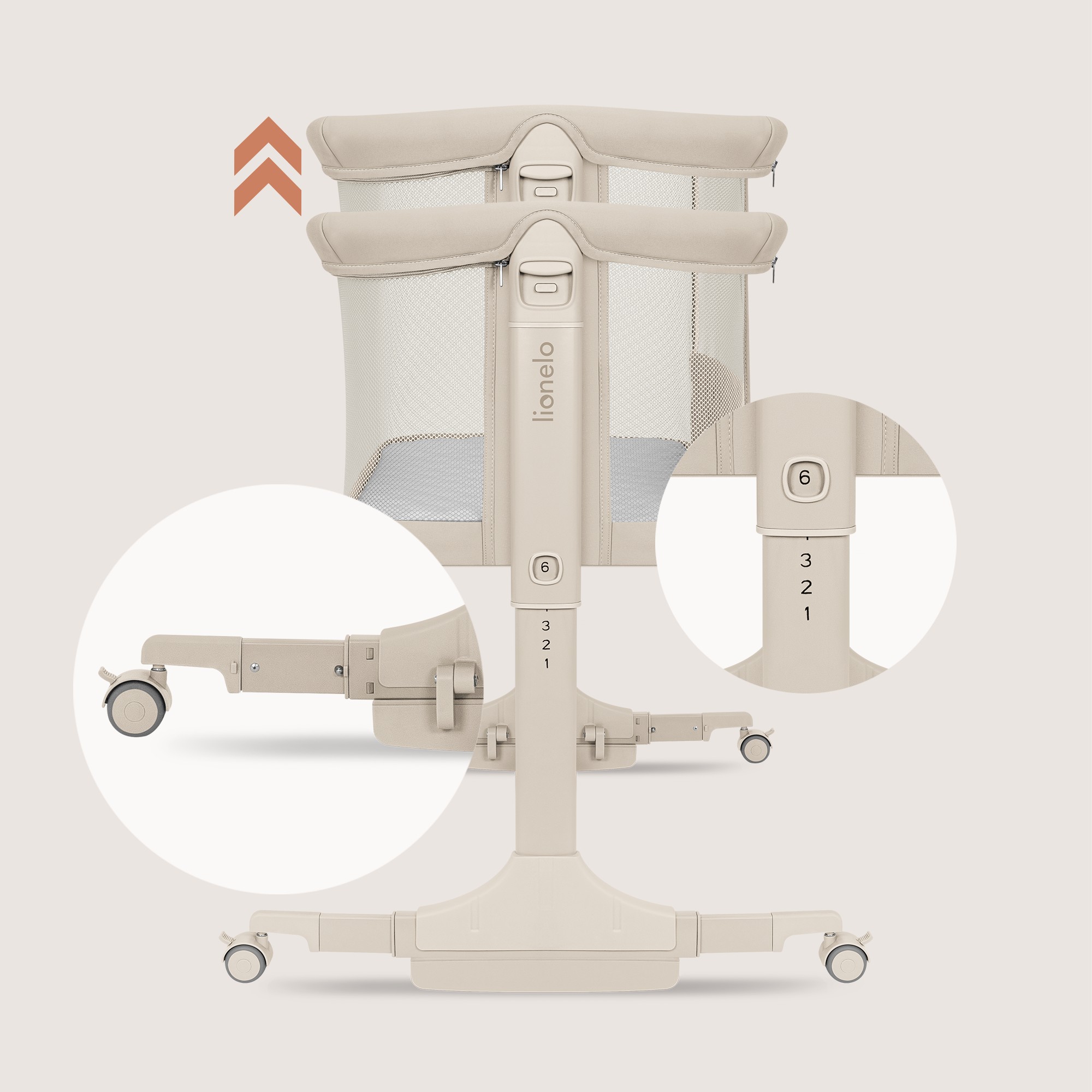 Колыбель Lionelo Pari бежевый - фото 8