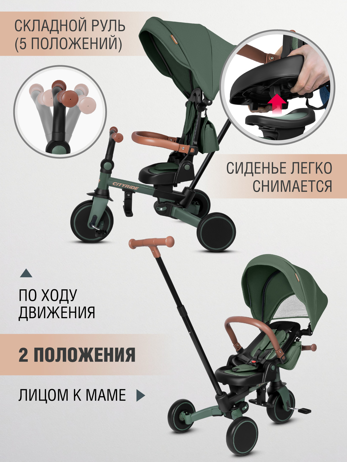 Трехколесный велосипед CITYRIDE - фото 7