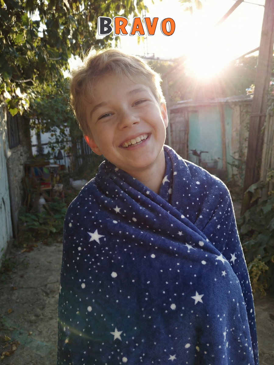 Покрывало BRAVO Звездочка 150 x 200 см велсофт - фото 13