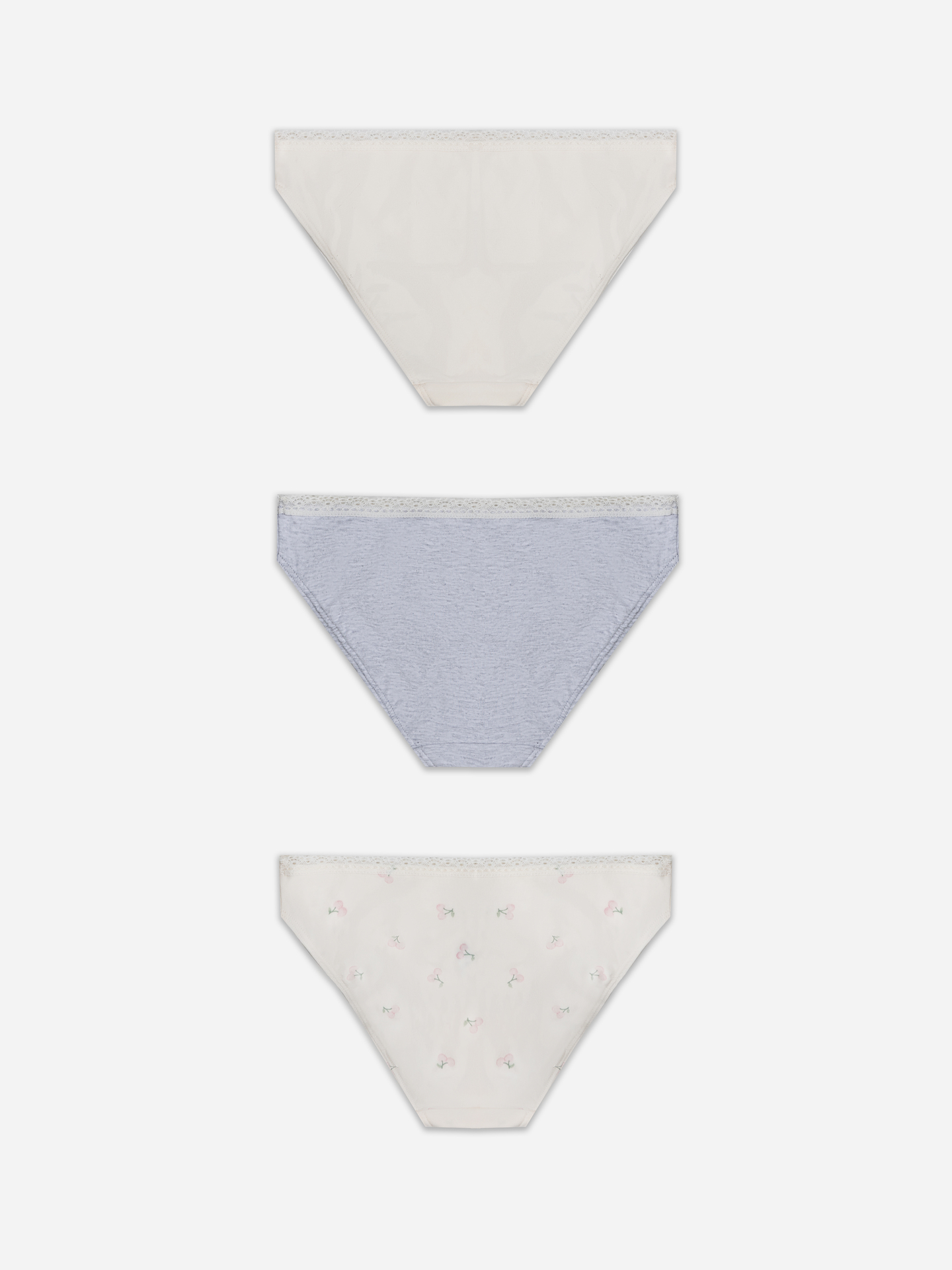 Трусы 3 шт Mark Formelle (Марк Формэль) 417750-3/персиковые вишенки на молочном - фото 2