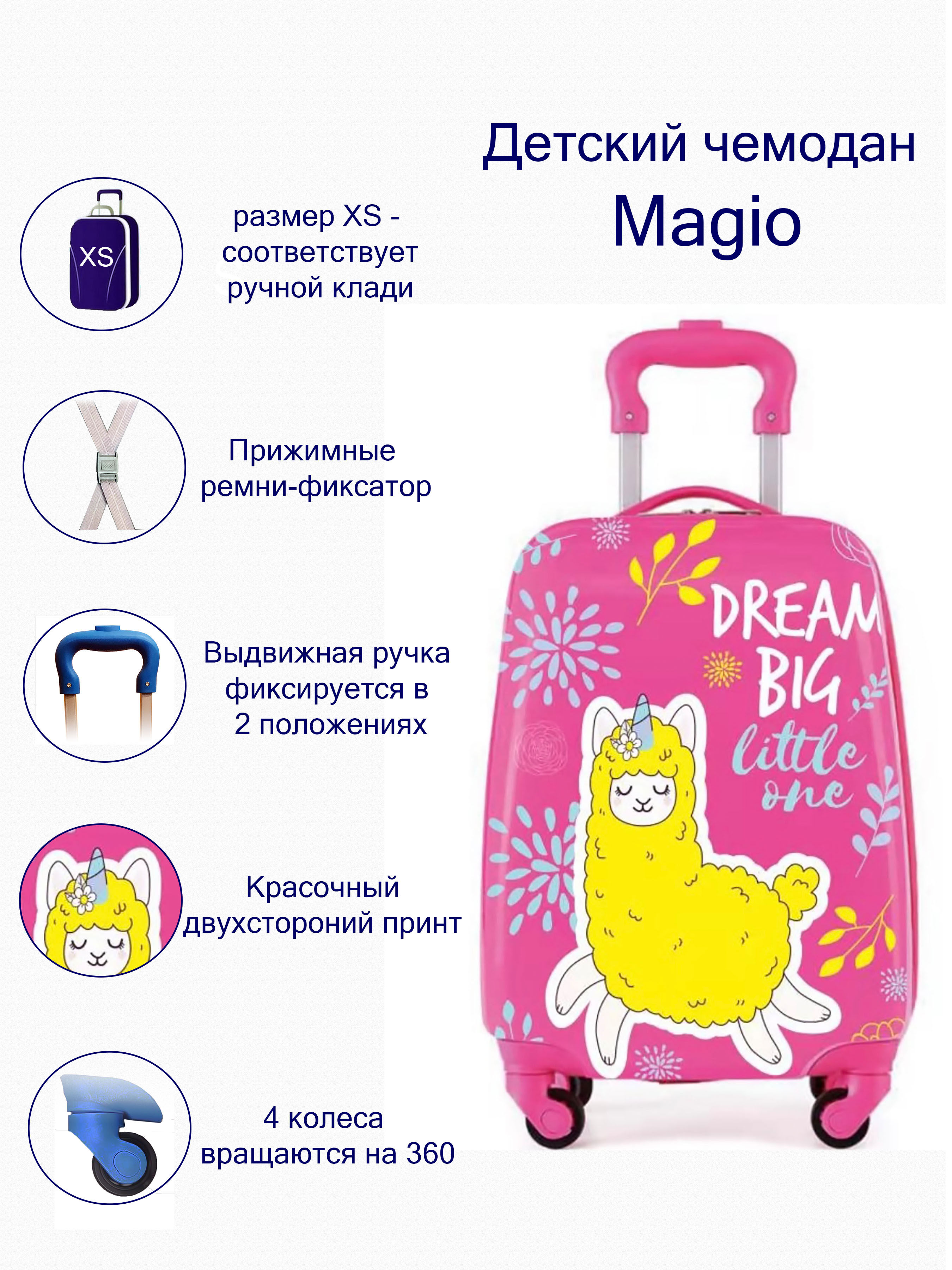 Чемодан Magio Милая лама - фото 5
