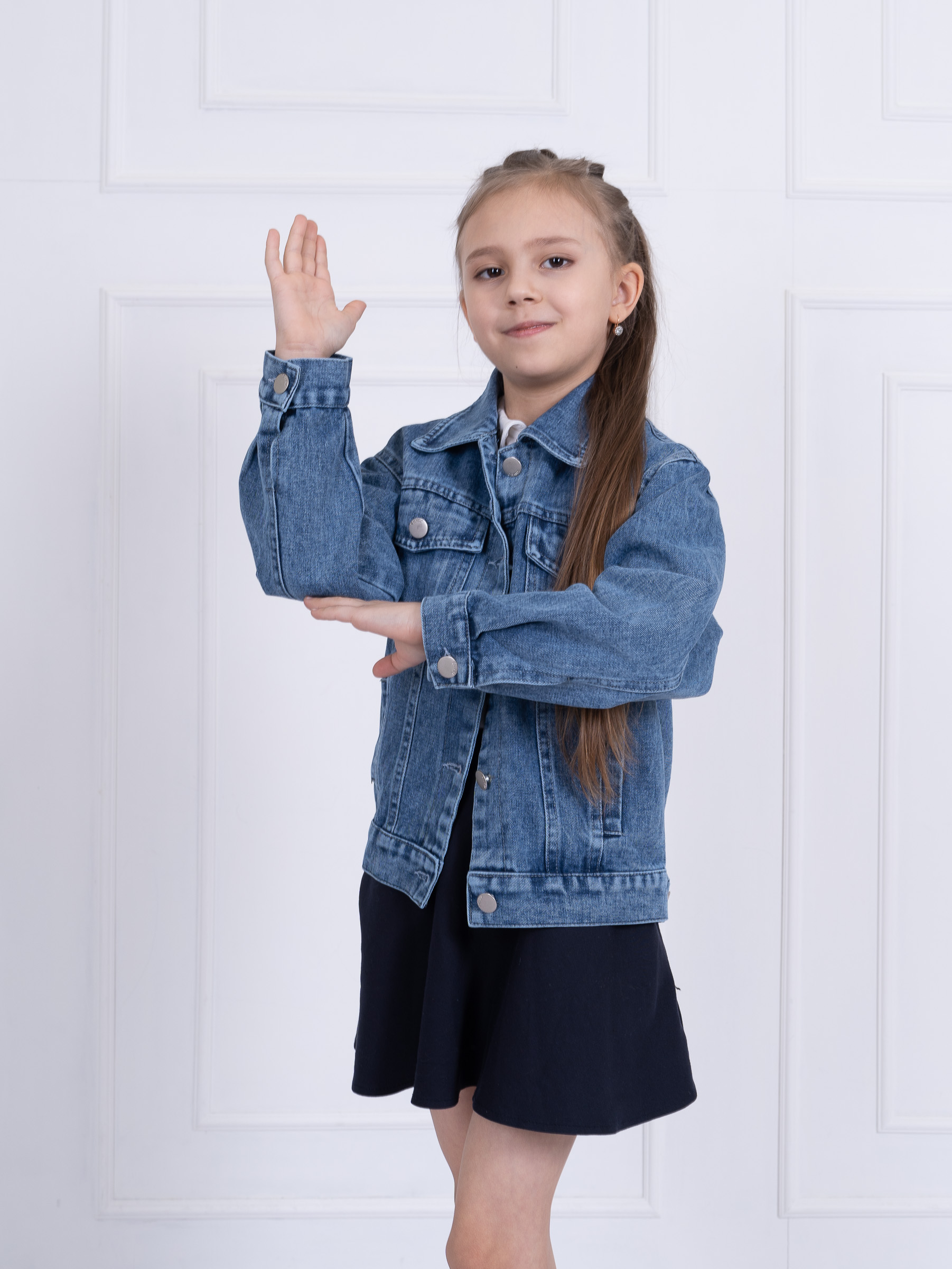 Джинсовая куртка TiGaDa куртка\джинсовая\детская\ - фото 9