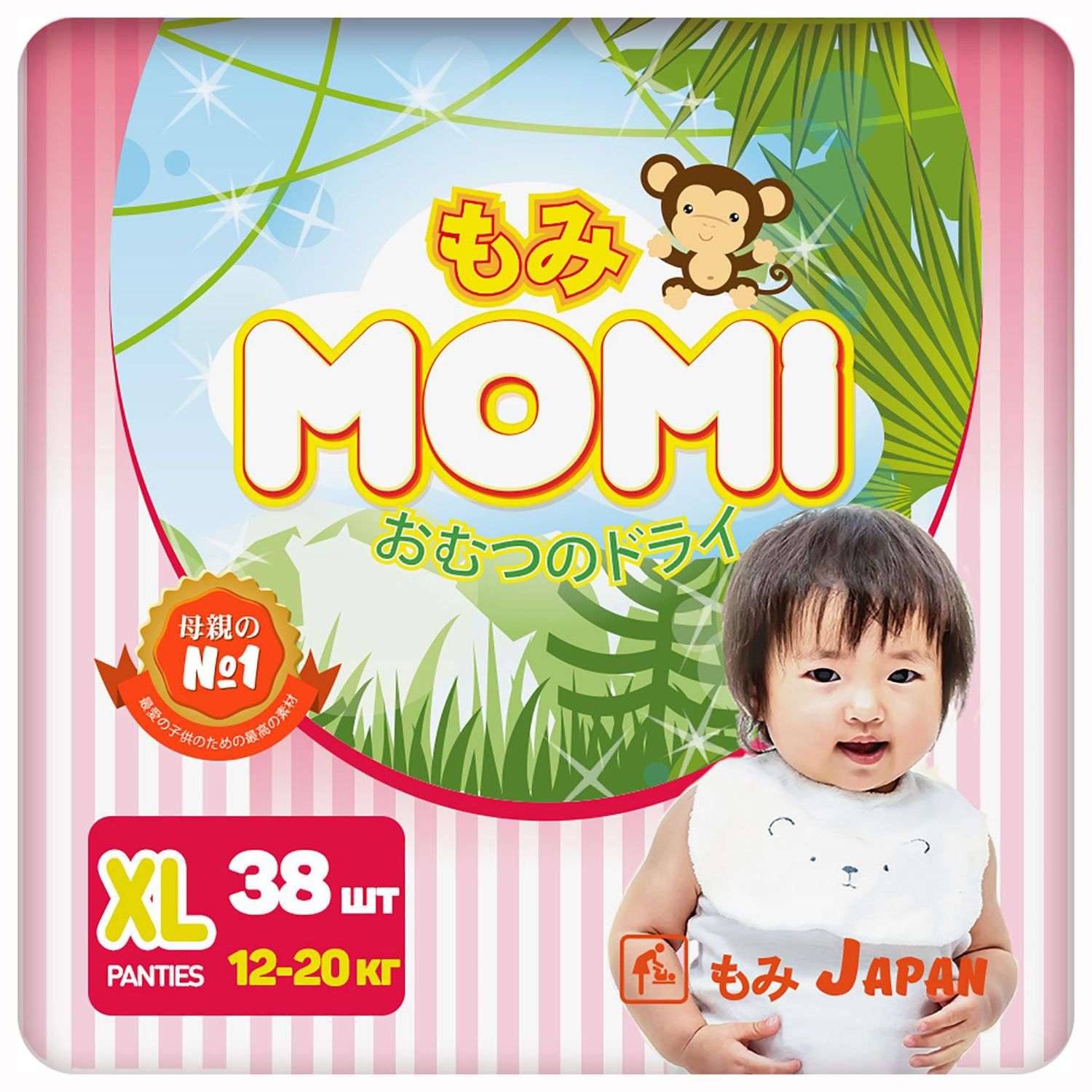 Трусики Momi XL (12-20 кг) 38 шт. - фото 1