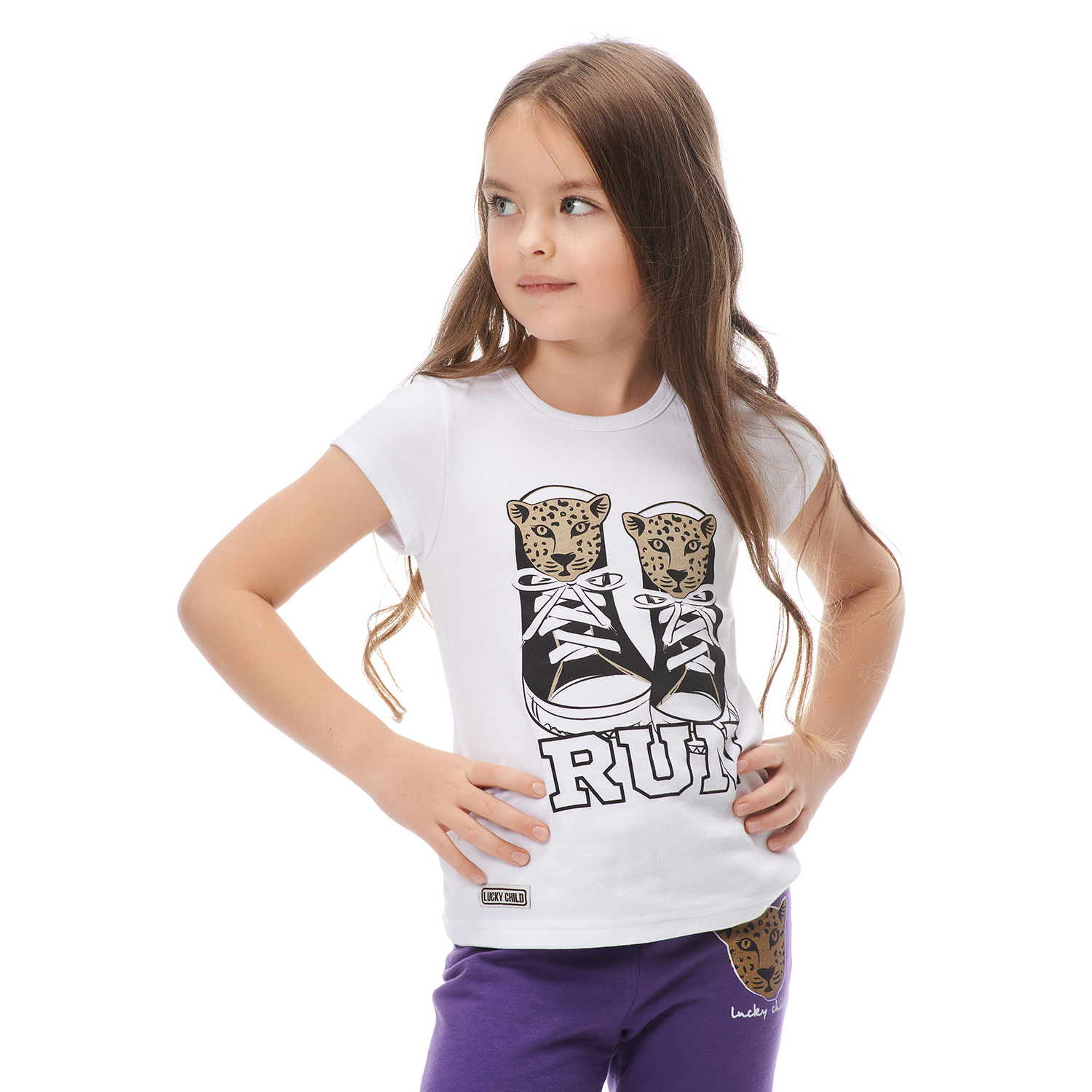 Футболка Lucky Child 57-26/бел/2-12 - фото 8