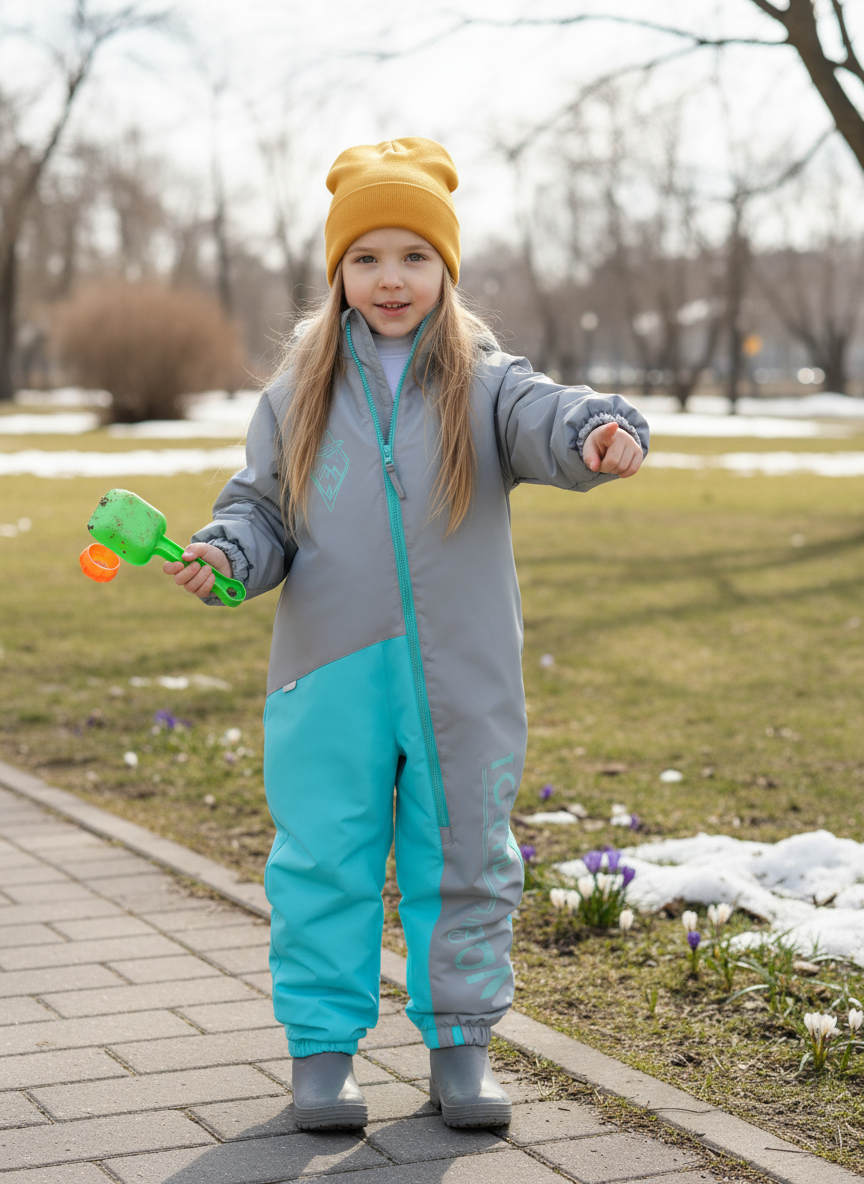 Комбинезон Arctic kids 30-037 бирюза - фото 2