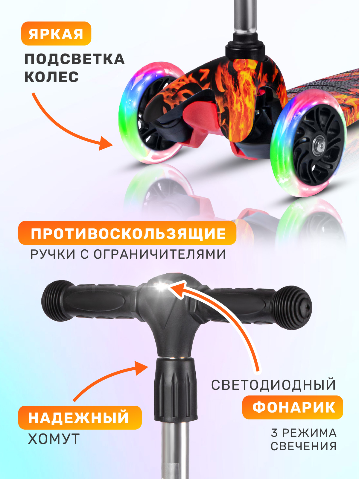 Самокат CITYRIDE трехколесный - фото 2
