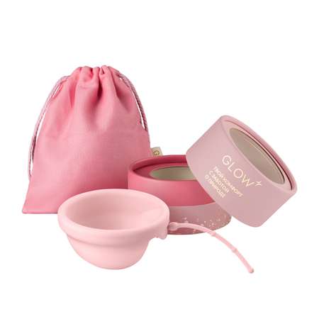 Менструальные чаши GLOW CARE Диск Premium c мешочком