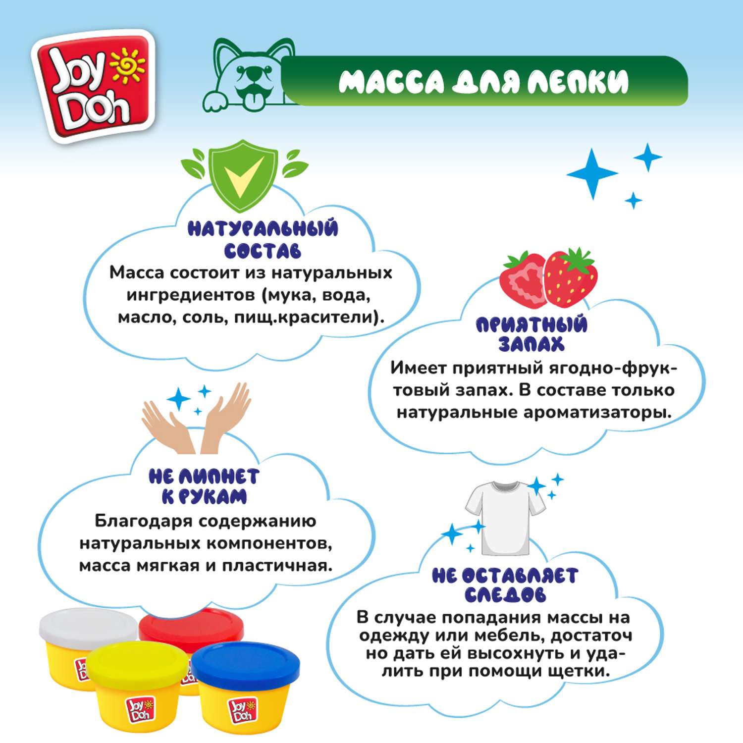 Масса для лепки Joy-Doh Домашние животные - фото 9