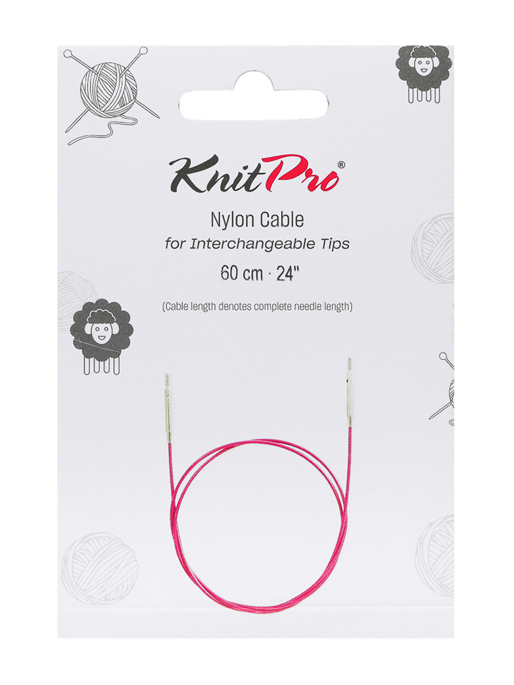 Тросик для съемных спиц KnitPro круговые - фото 3