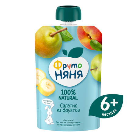Пюре ФрутоНяня Салатик из фруктов с 6 мес 90 г