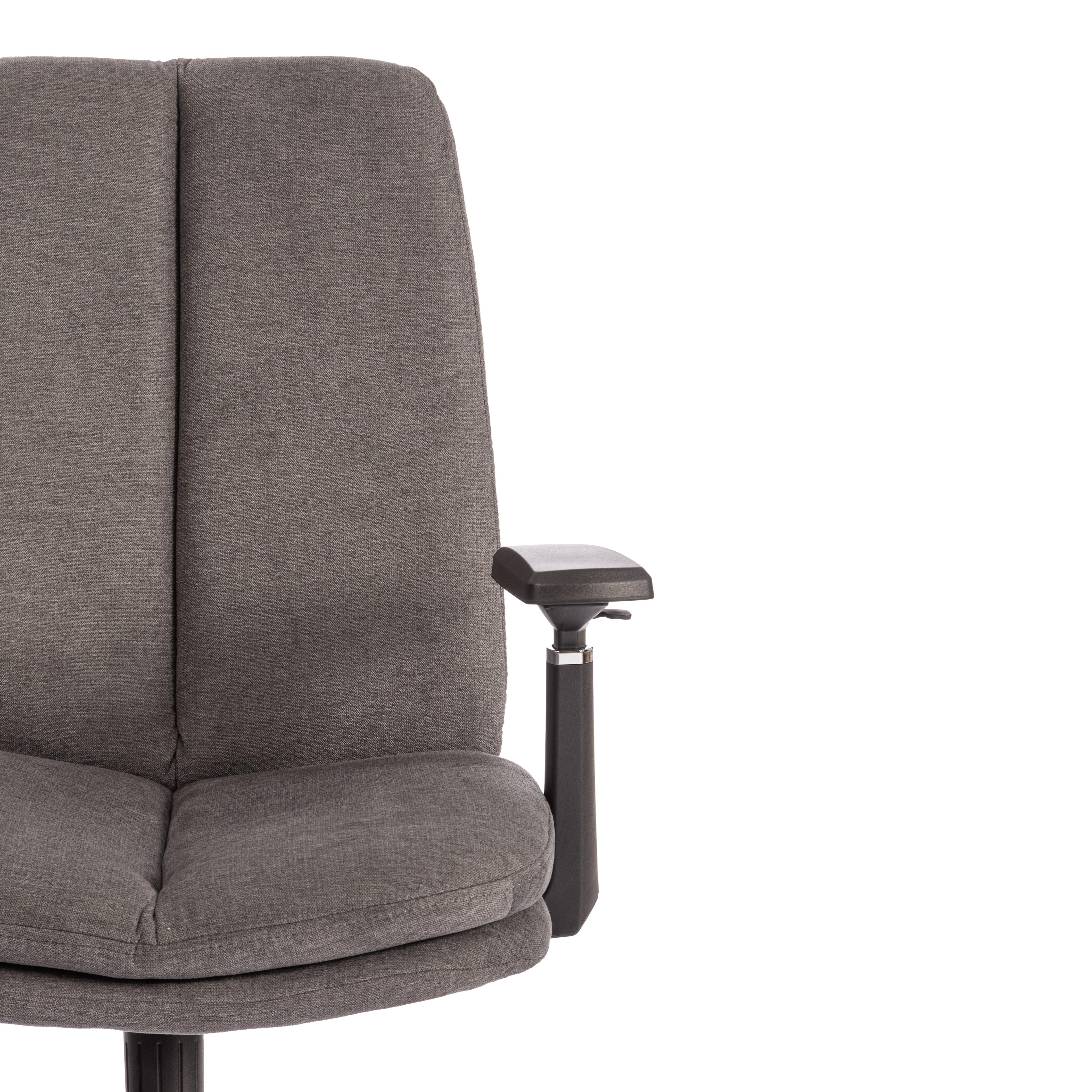 Компьютерное кресло TETCHAIR Итон-Лоу хром 3Д ткань серый - фото 9