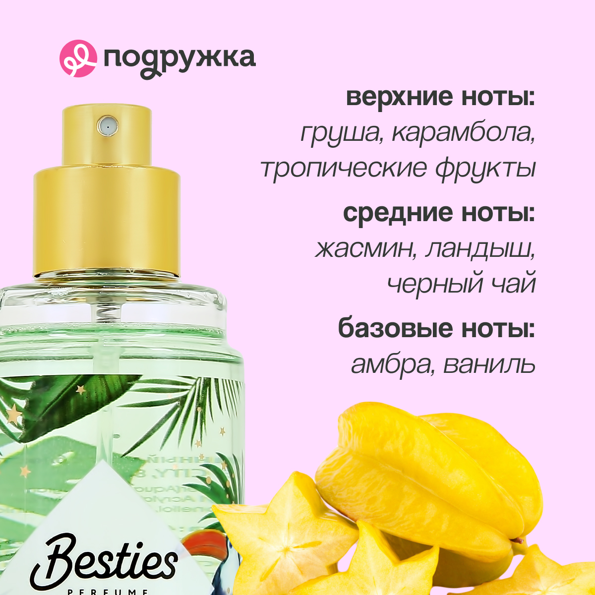 Мист парфюмированный BESTIES Shimmer mist beauty in the city 88 мл - фото 2