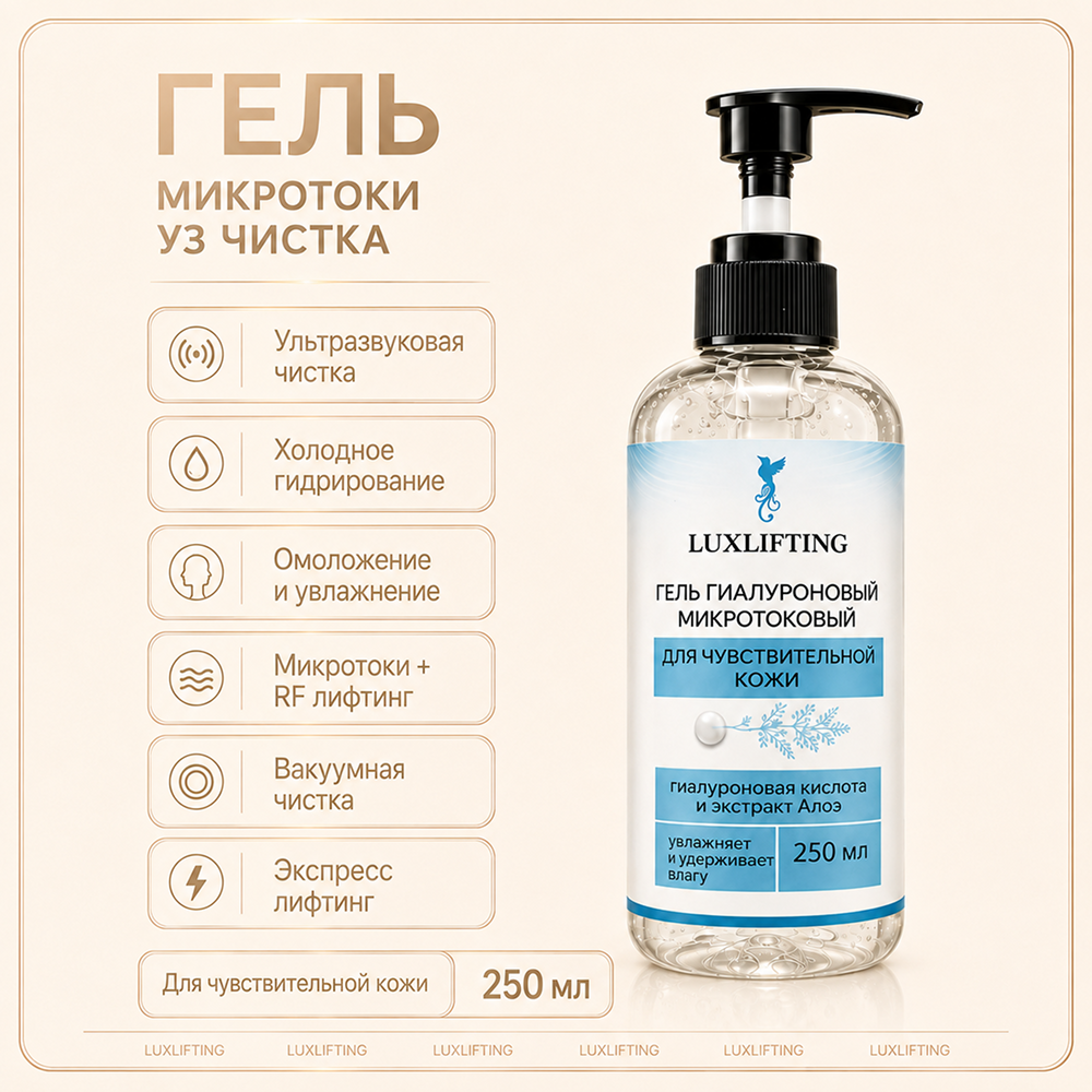 Гель LUXLIFTING для чувствительной кожи 250 мл - фото 3