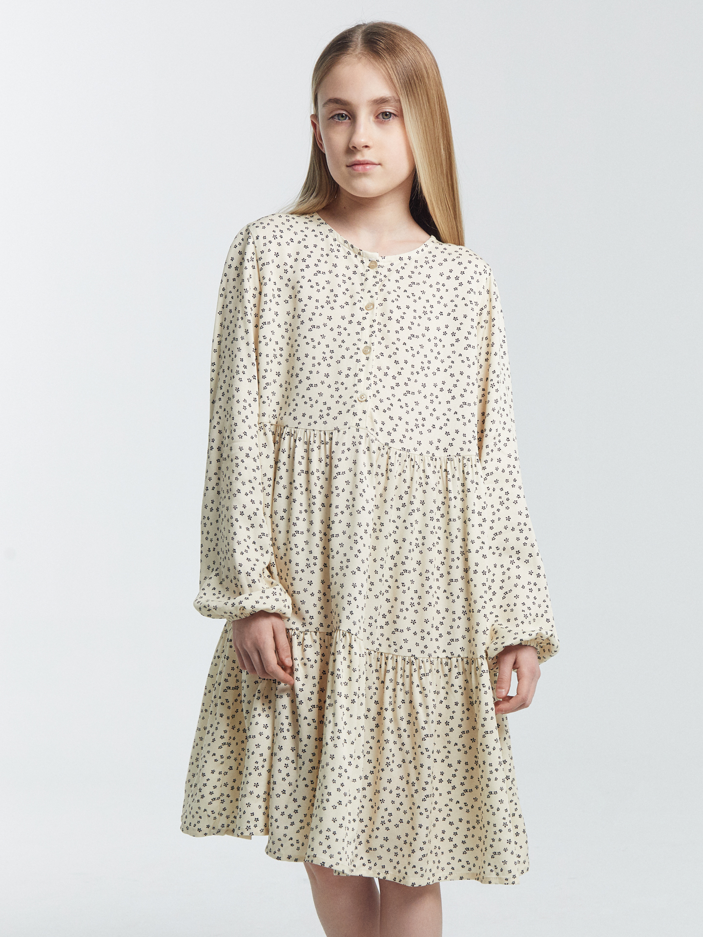 Платье Mark Formelle (Марк Формэль) 157810/цветочки на молочном - фото 3