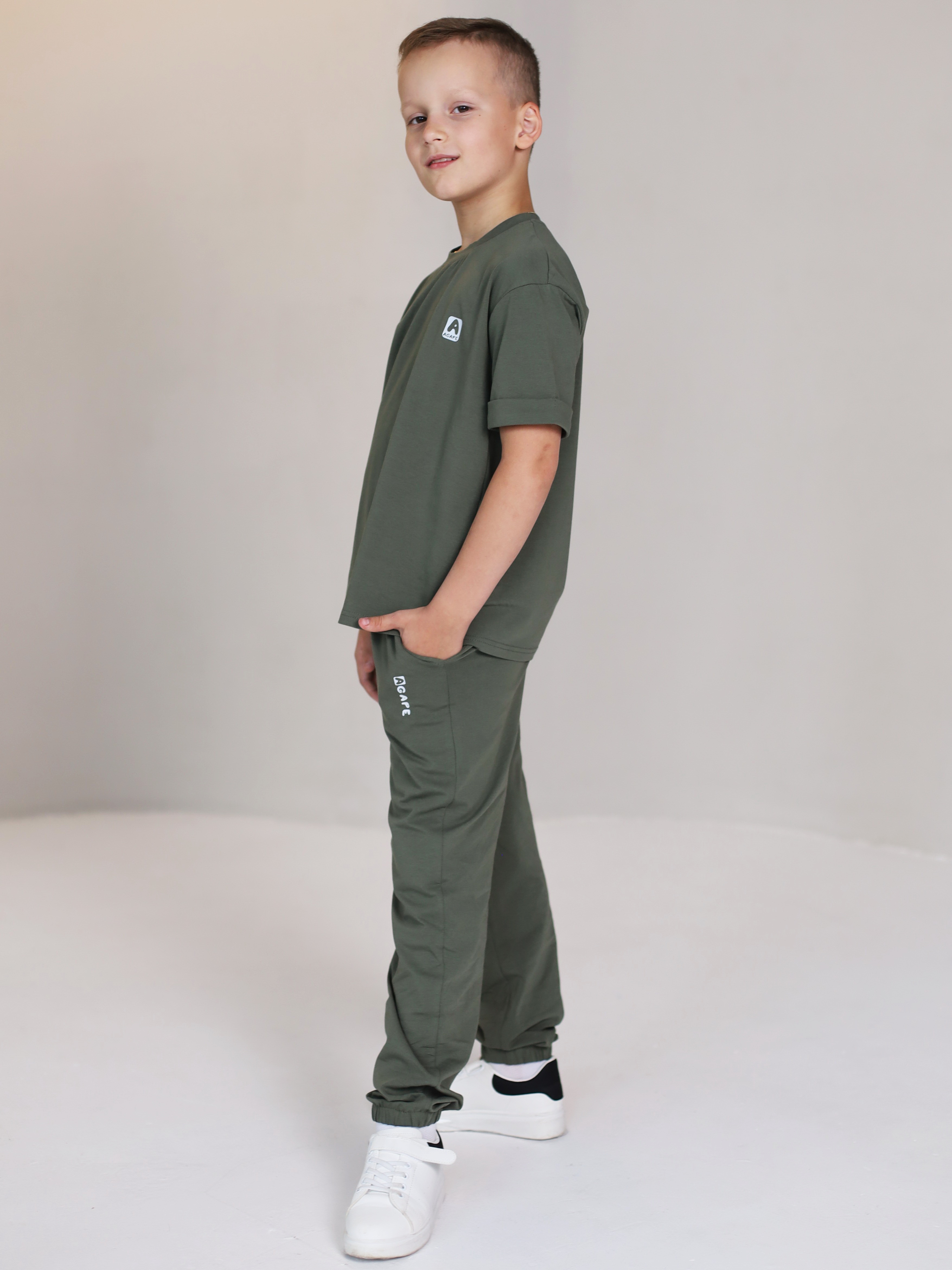 Костюм Агапэ 8017_хаки - фото 5