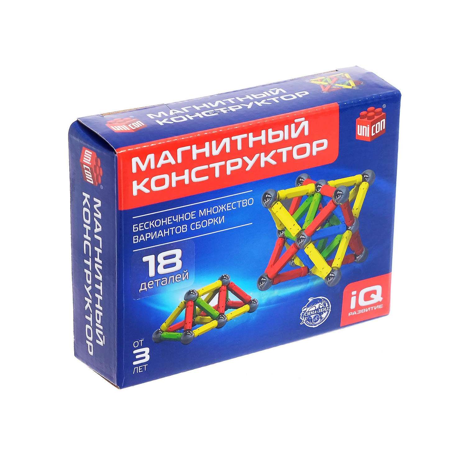 Конструктор Unicon магнитный 18 дет. - фото 2