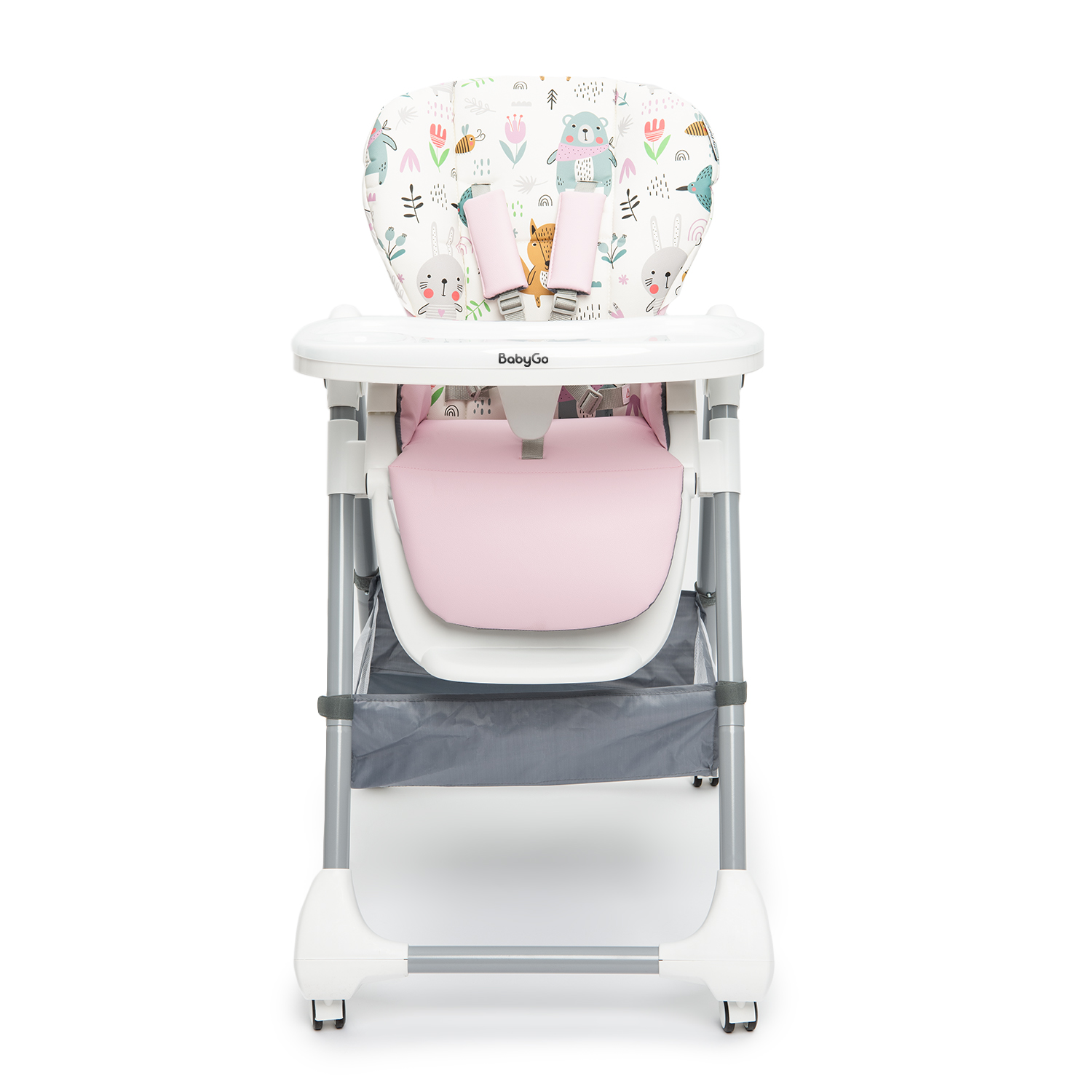 Стульчик для кормления BabyGo Pretty Friends New розовый - фото 7
