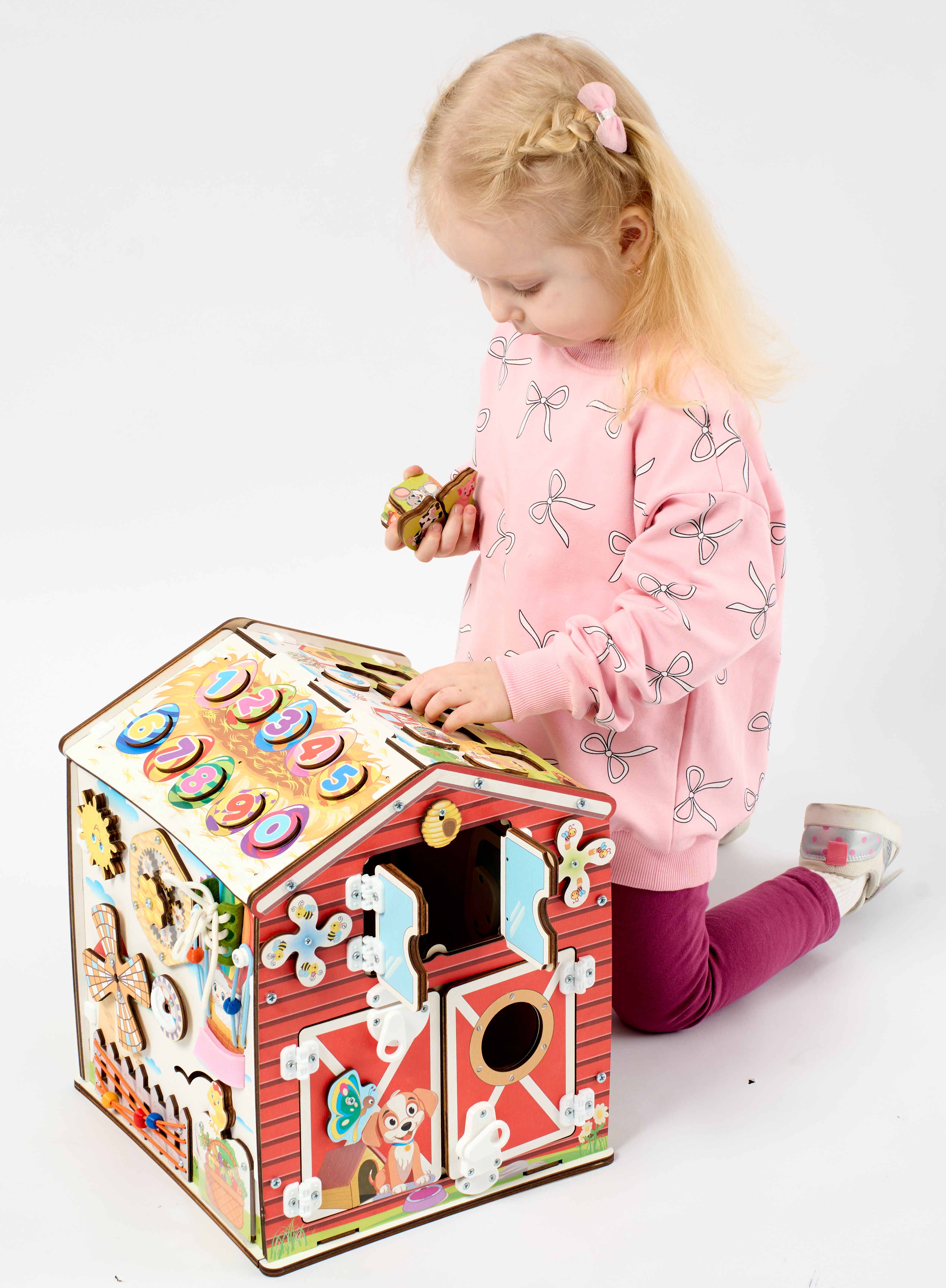 Игрушка MyKiddyQuest бизиборд Ферма - фото 17