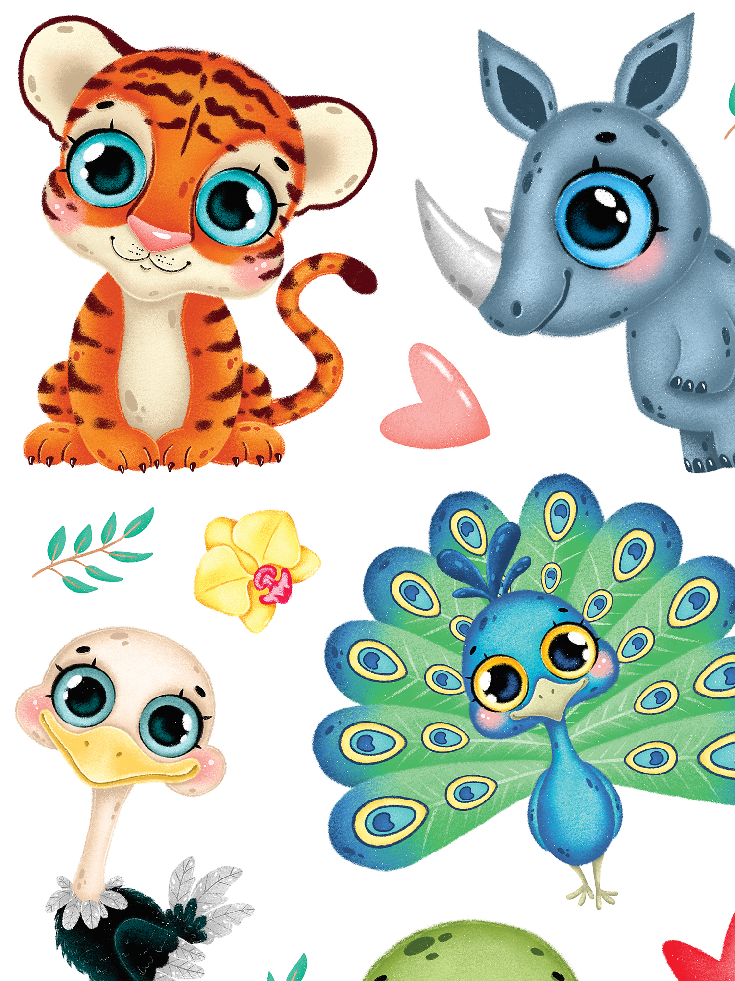 Декоративные наклейки Дрофа-Медиа Тропические животные 2 4262 - фото 5