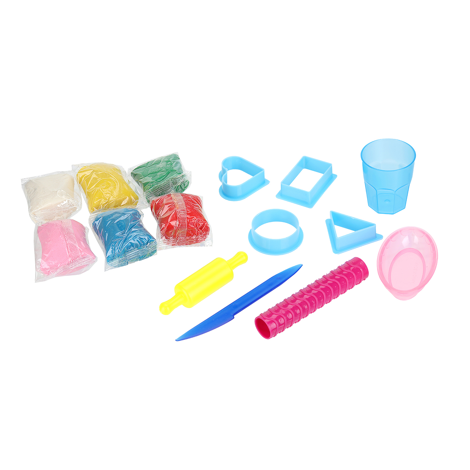 Масса для лепки Multiart Чипсы и кола 6 цв. - фото 2