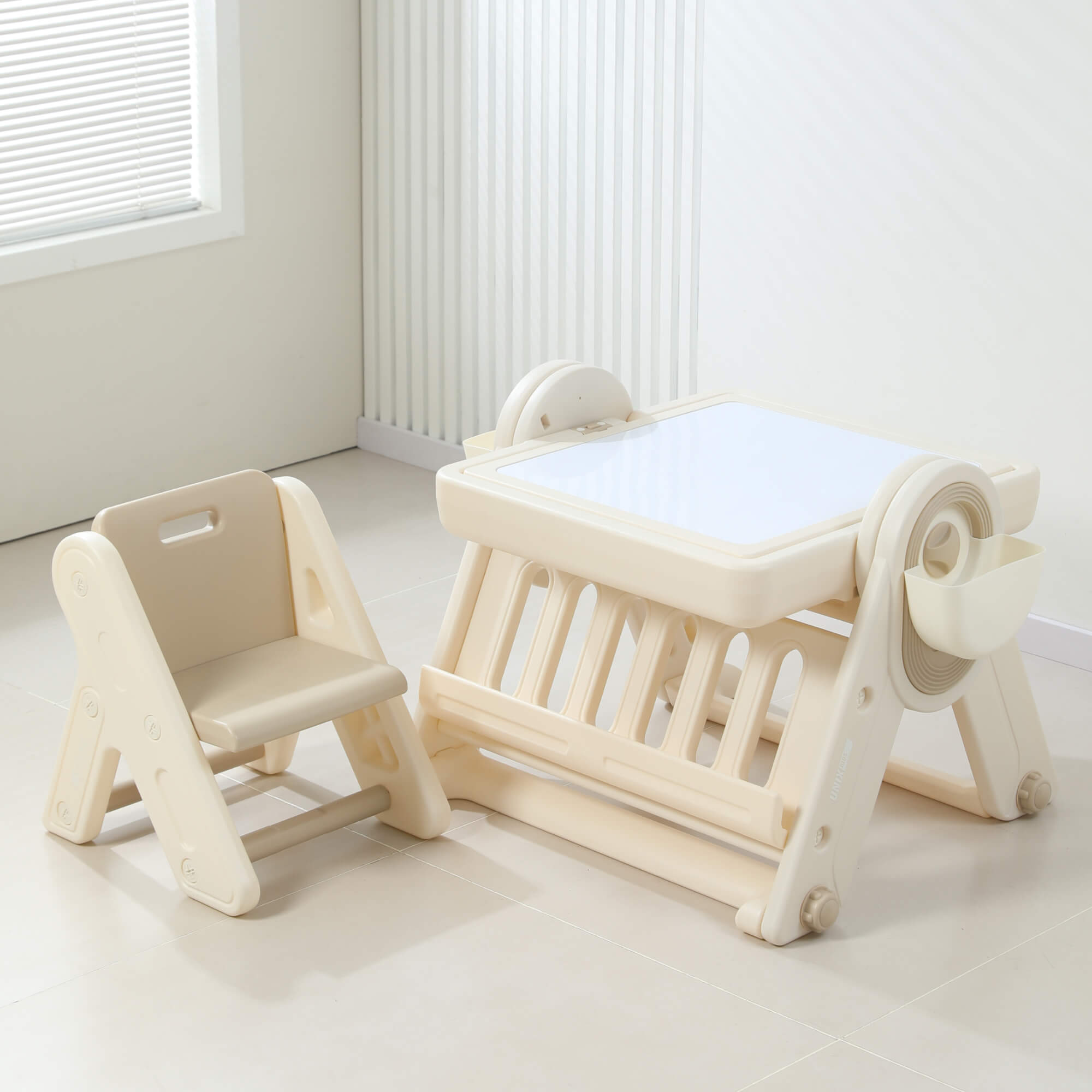 Комплект мебели UNIX Kids 4 в 1 стол трансформер и стул - фото 23