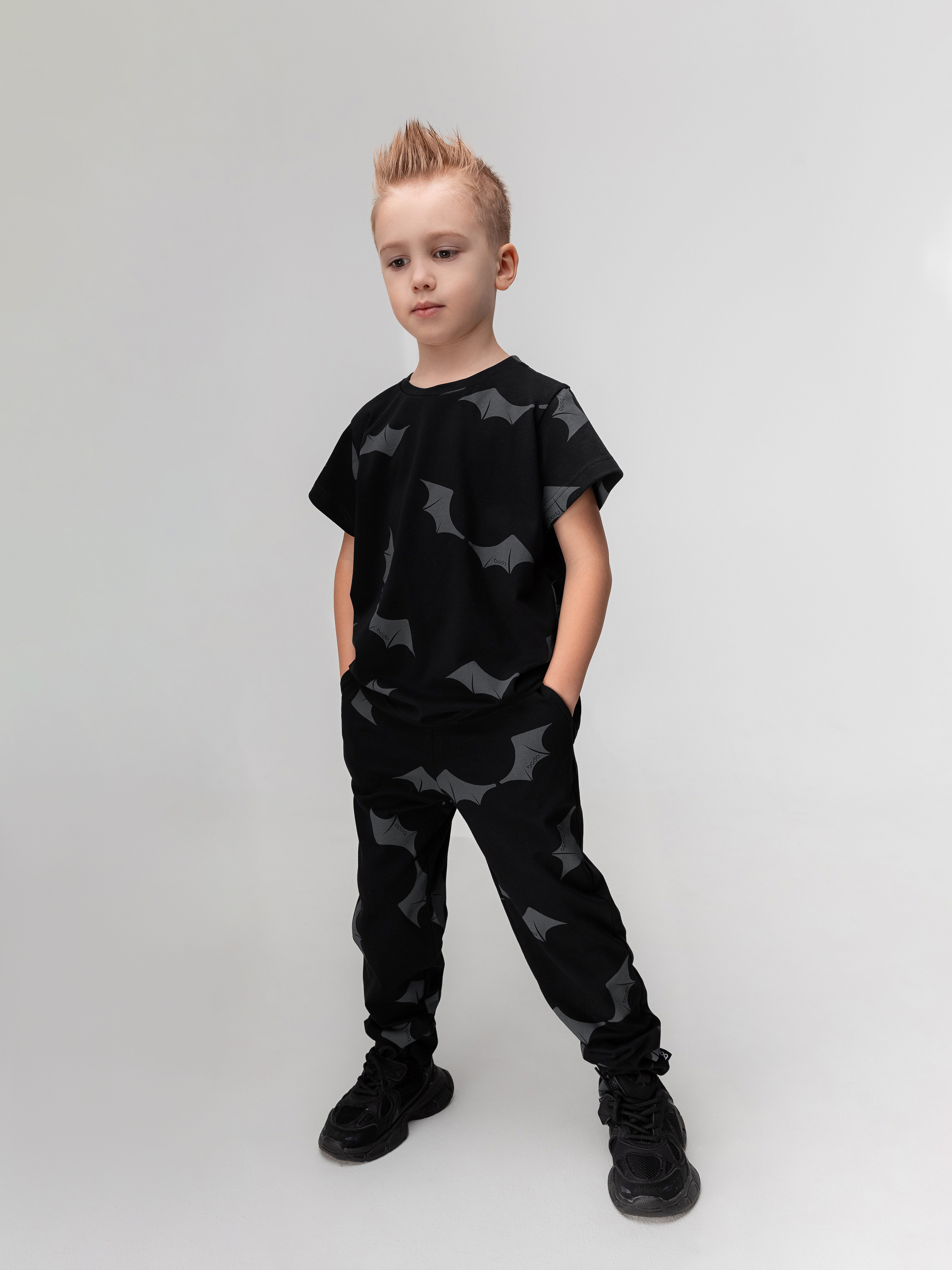 Костюм спортивный Bodo 11-360МU_черный (темно-серый) - фото 1