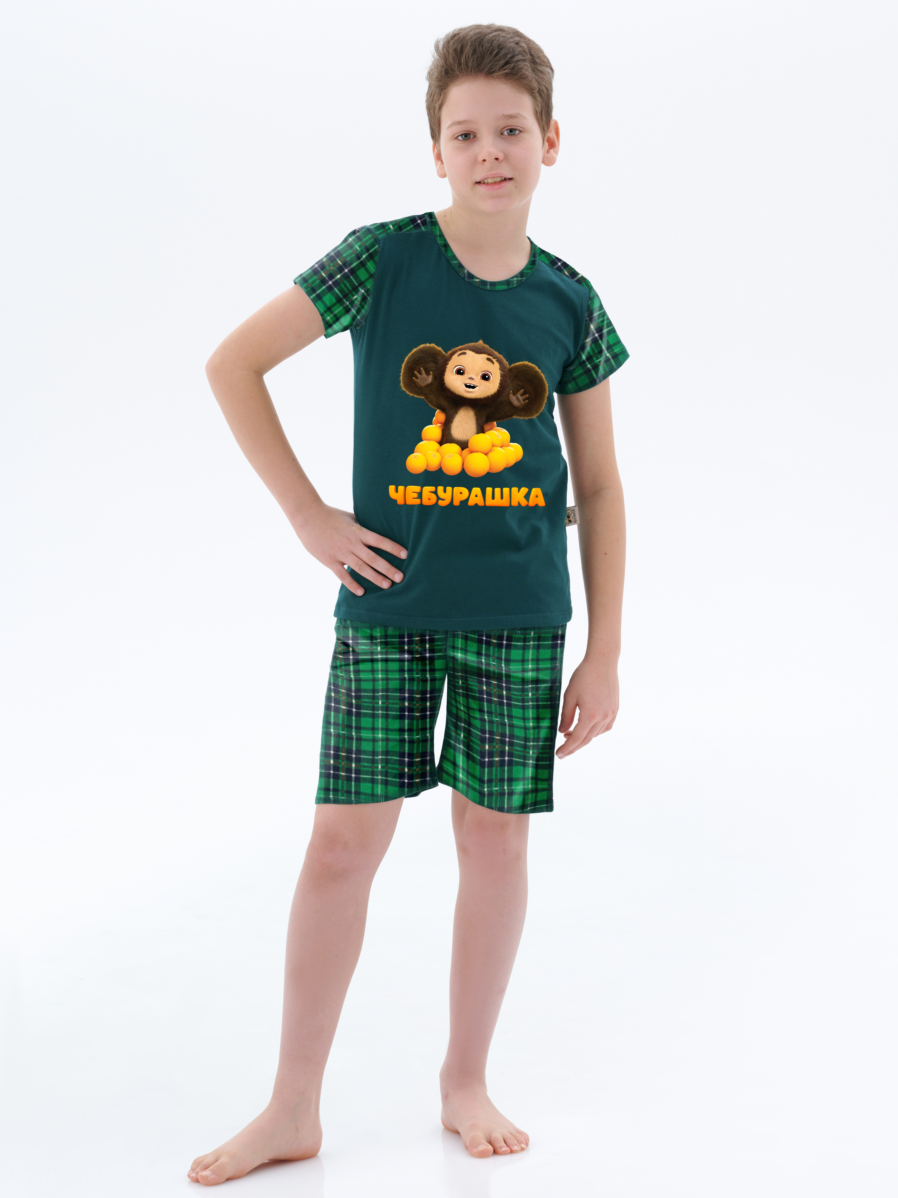 Пижама КрутышОк Т-030 Чебазеленый - фото 6